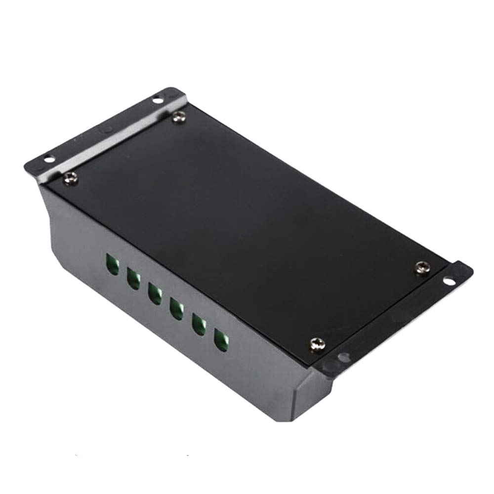 Decdeal 12V/24V Auto Solar Charge Controller with Dual USB Ports - Universal Solar Panel Battery Regulator for DIY Solar Power Systems | Perfect for RVs, Boats, Off-Grid Cabins & Emergency Power Backup