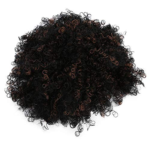 Stylish Short Curly Human Hair Wig for Women & Girls - Natural Looking Fashion Wig for Party, Cosplay & Daily Wear - Perfect for Halloween, Costume Events & Everyday Style