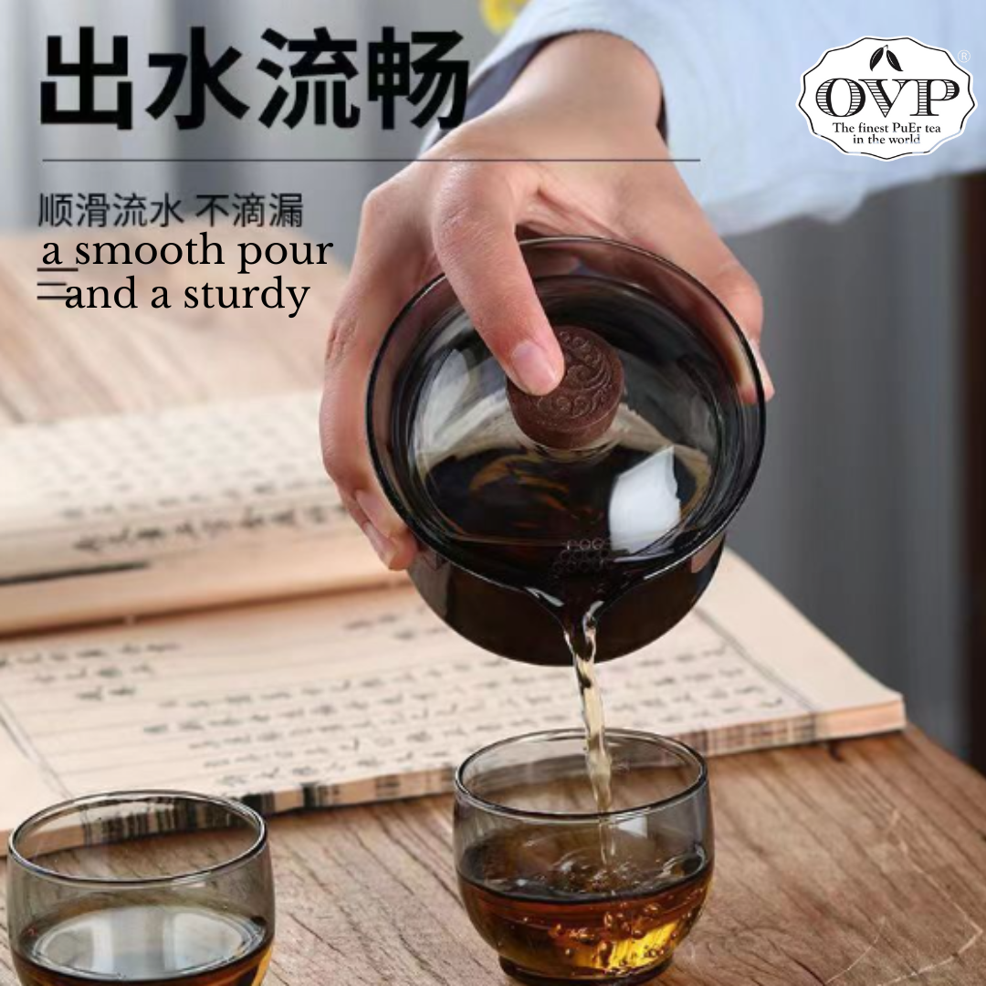Premium Borosilicate Glass Tea Brewing Set - 2-in-1 Design (250ml) for Loose Leaf & Herbal Tea | Perfect for Home, Office & Tea Ceremonies