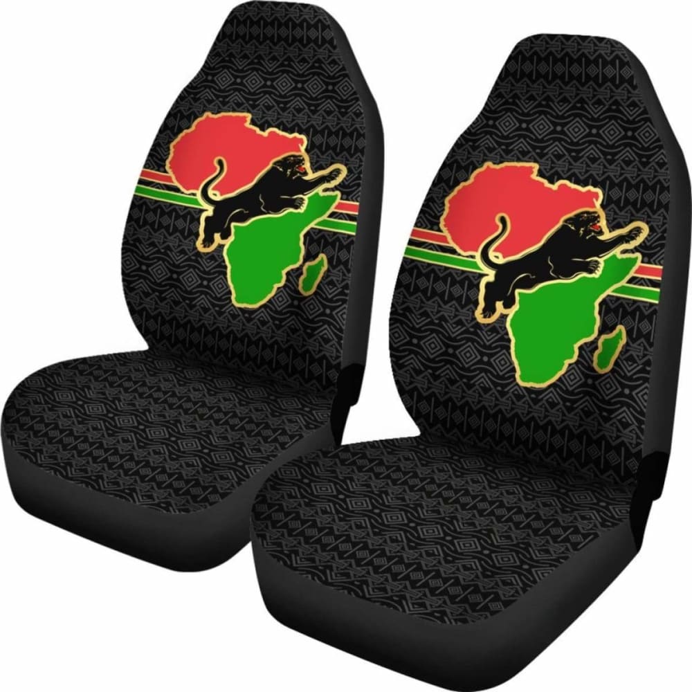 Premium African Panther Print Car Seat Covers - Universal Fit for Cars, Trucks & SUVs (Model 3912-153908) | Stylish Protection for Road Trips & Daily Commutes
