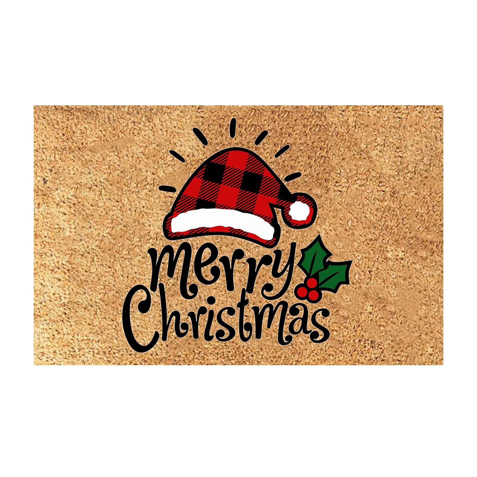 Christmas Welcome Doormat - Funny Holiday Decor for Front Door, Cute Xmas Floor Mat for Home & Party Decorations | Perfect for Holiday Greetings & Festive Entryway Decor