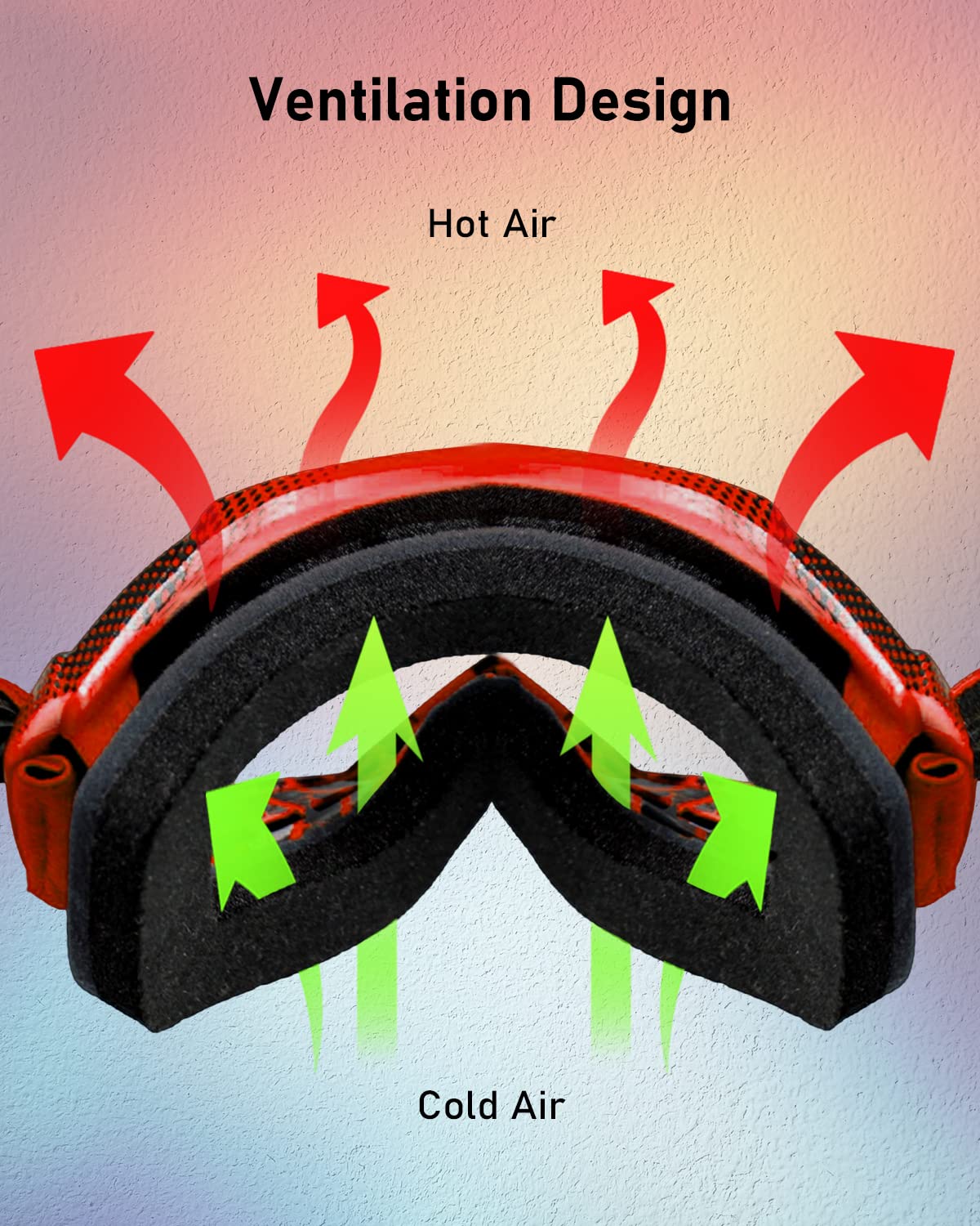 BELINOUS Kids ATV Goggles for Dirt Bike & Motorcycle Riding - Youth MX Goggles for Boys & Girls Ages 3-12 with Soft Comfort Strap - Perfect for Off-Road, Motocross & Outdoor Adventures