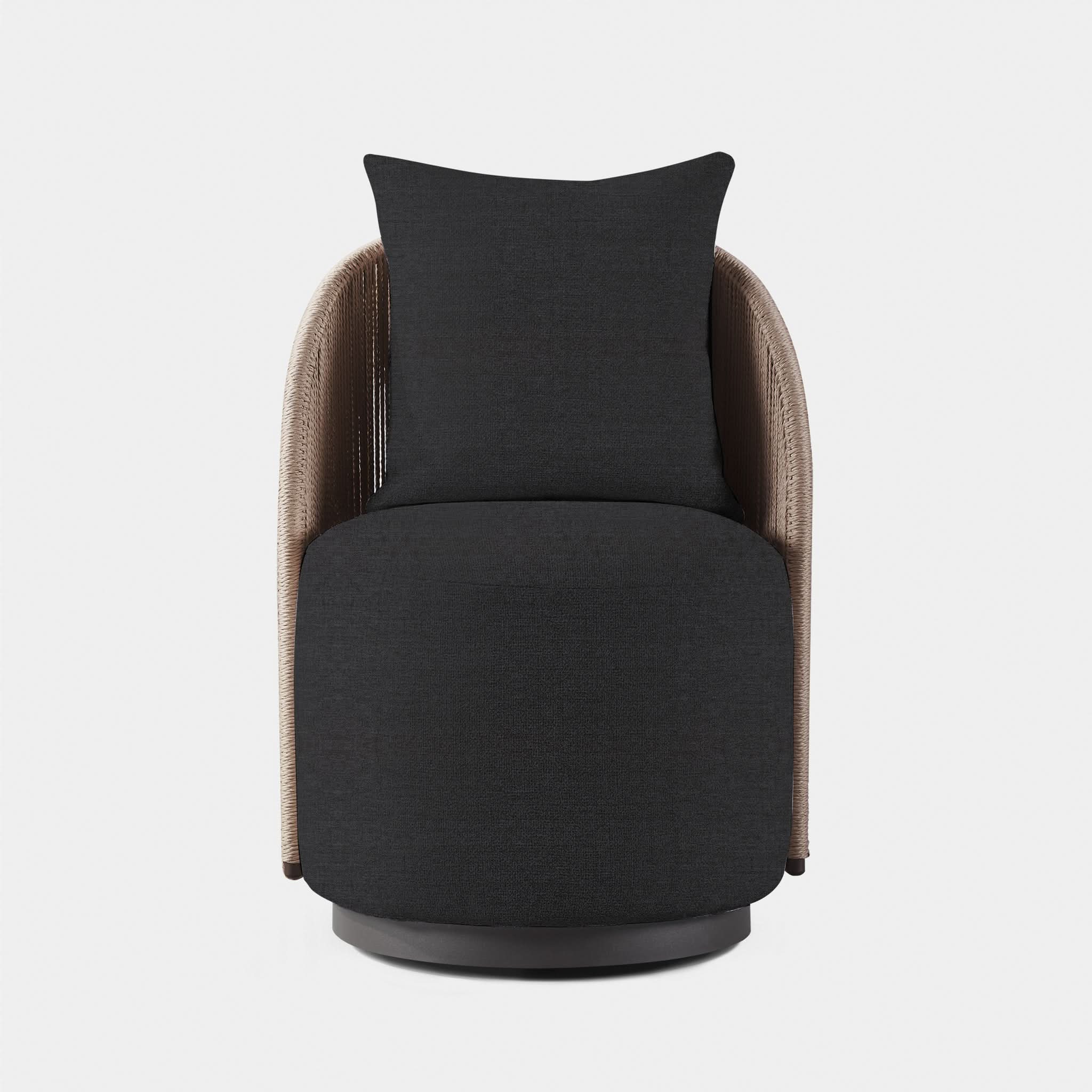 Milan Swivel Dining Chair - Modern Upholstered Kitchen Counter Stool with 360° Rotation - Perfect for Dining Room, Kitchen Island, Bar & Breakfast Nook