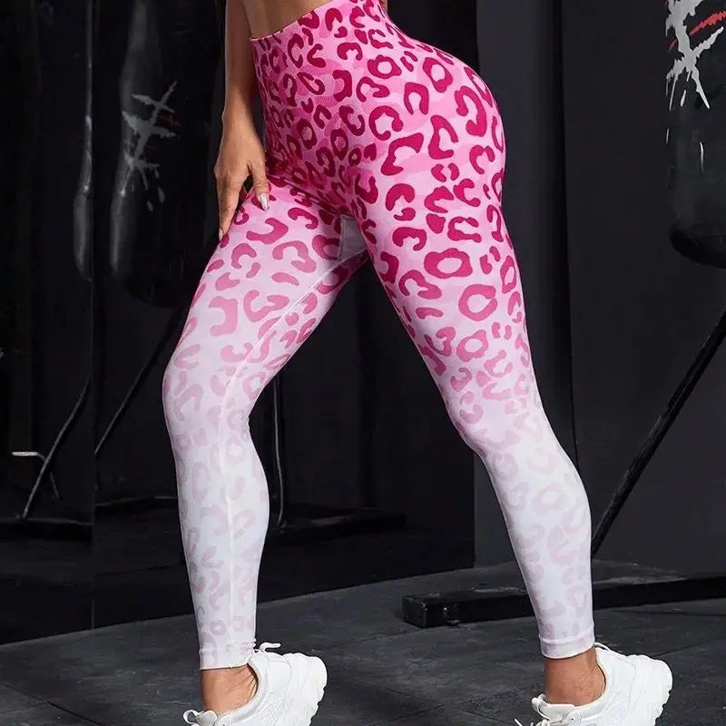 Leopard Print High Waist Seamless Yoga Pants for Women - Sexy Scrunch Butt Leggings for Gym, Workout & Running | Perfect for Fitness, Jogging and Casual Wear