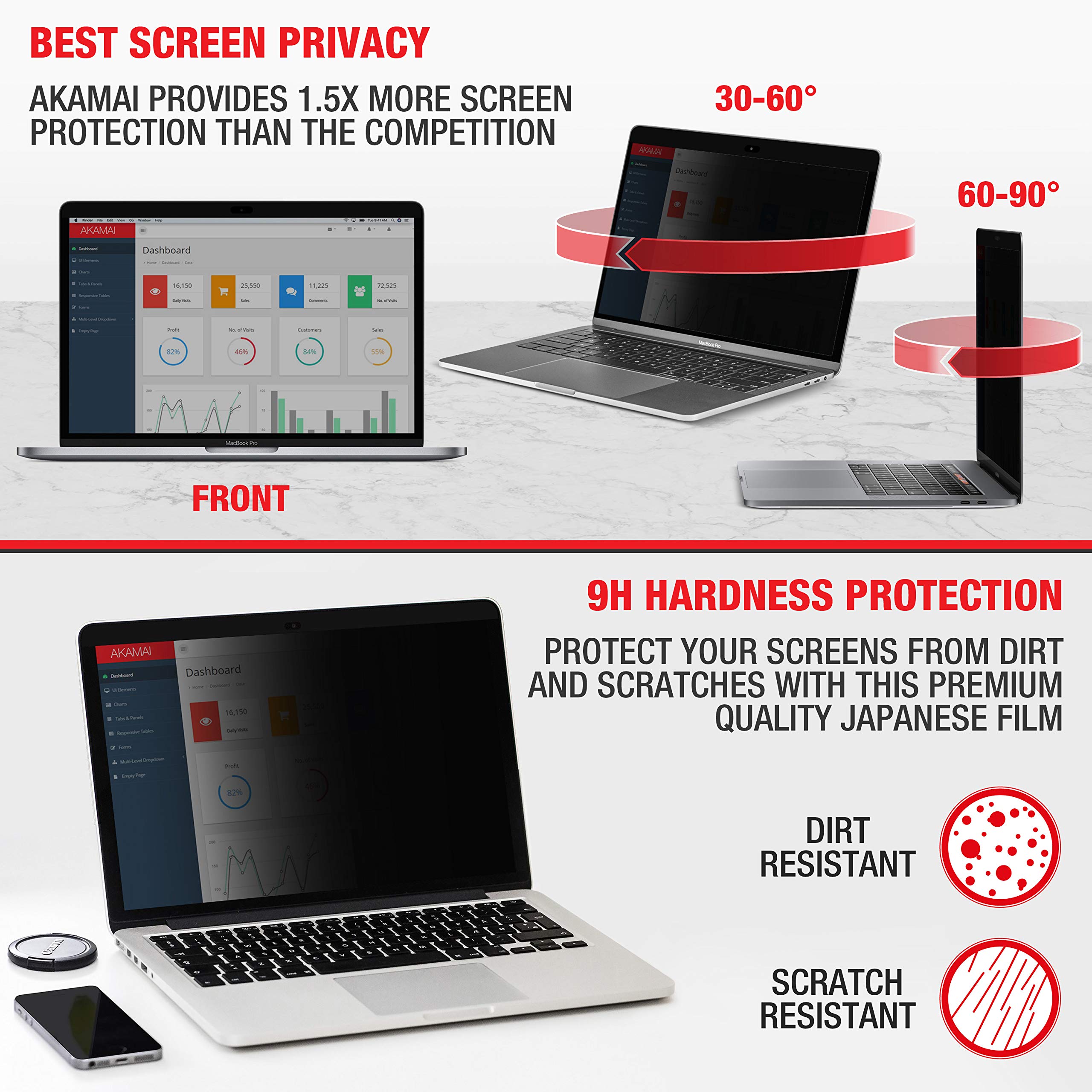 14 Inch MacBook Pro & Air Anti-Glare Blue Light Blocking Screen Protector (16:10 Aspect Ratio) - Reduce Eye Strain for Work & Gaming