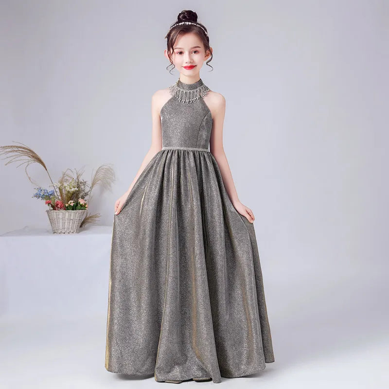 Elegant Flower Girl Long Dress for Wedding, Birthday, Pageant & Concert - Perfect for Special Occasions & Formal Events