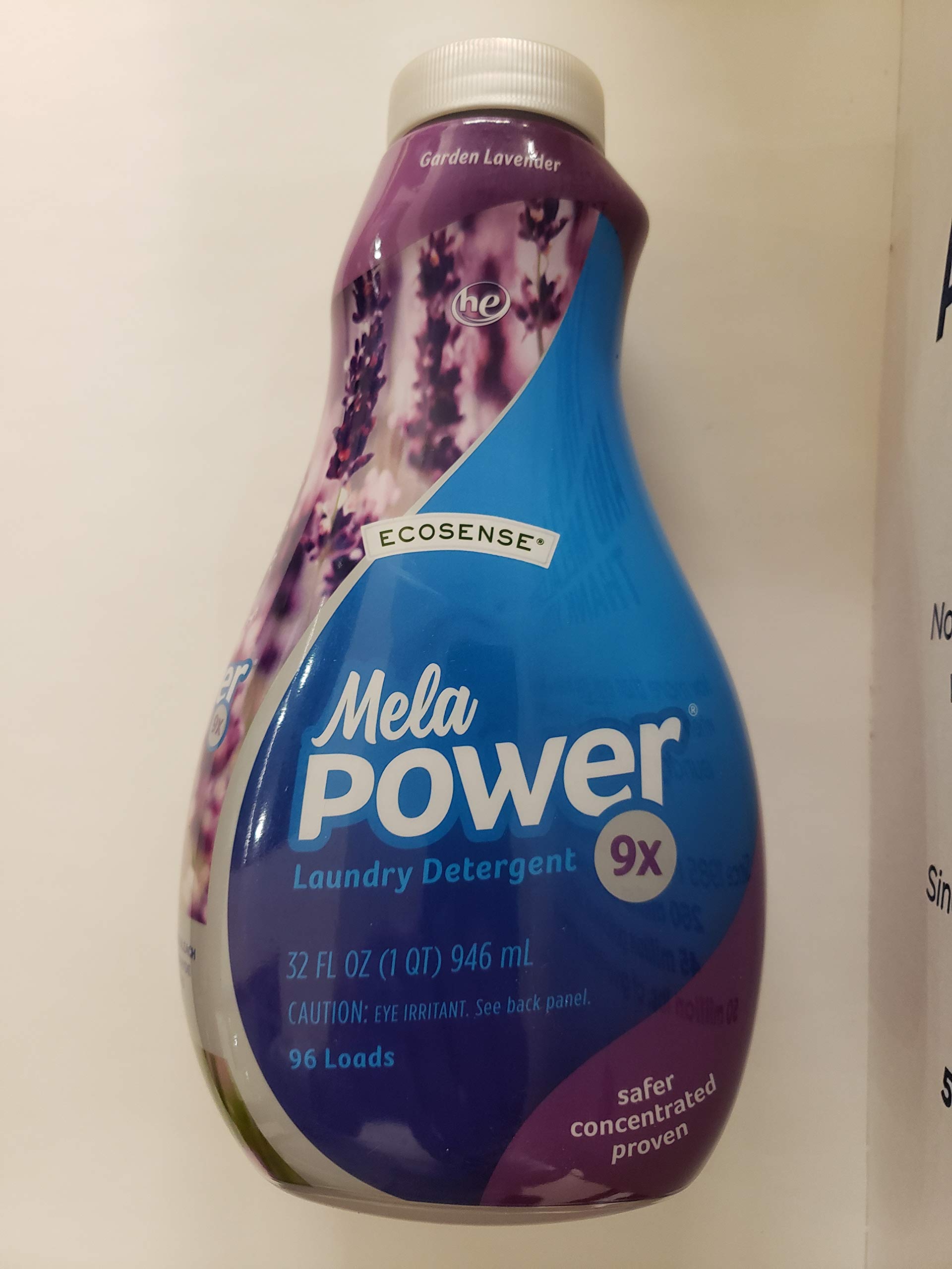 Melapower HE High Efficiency Laundry Detergent - 96 Loads, Garden Lavender Scent - Ideal for Front Load & Top Load Washing Machines - Perfect for Family Laundry, Gym Clothes & Baby Clothes