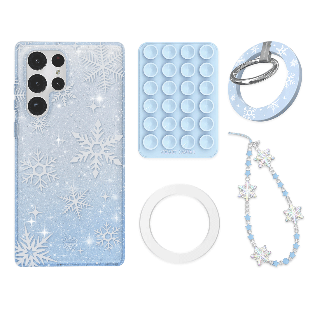 Snow Angel Glitter Galaxy Bundle Set - Non-Slip Grip for Winter Fun, Snowball Fights & Outdoor Adventures | Perfect for Kids & Adults