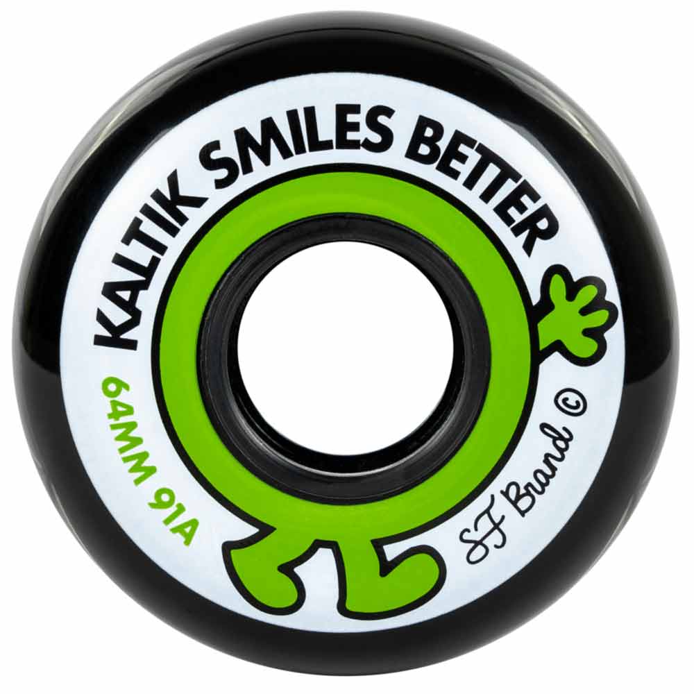 Kaltik x S.F Wheel 64mm Skateboard Wheels - High Performance Longboard Wheels for Cruising & Downhill - Perfect for Street Skating & Park Riding