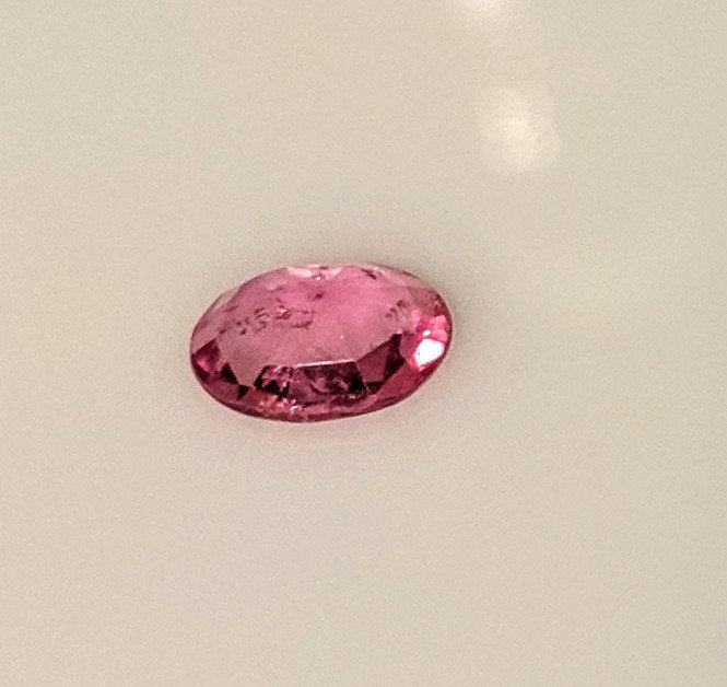0.78ct Natural Medium Pink Sapphire Loose Stone - 8x6mm Oval SI Clarity, September Birthstone for Jewelry Making, Engagement Rings & Custom Designs
