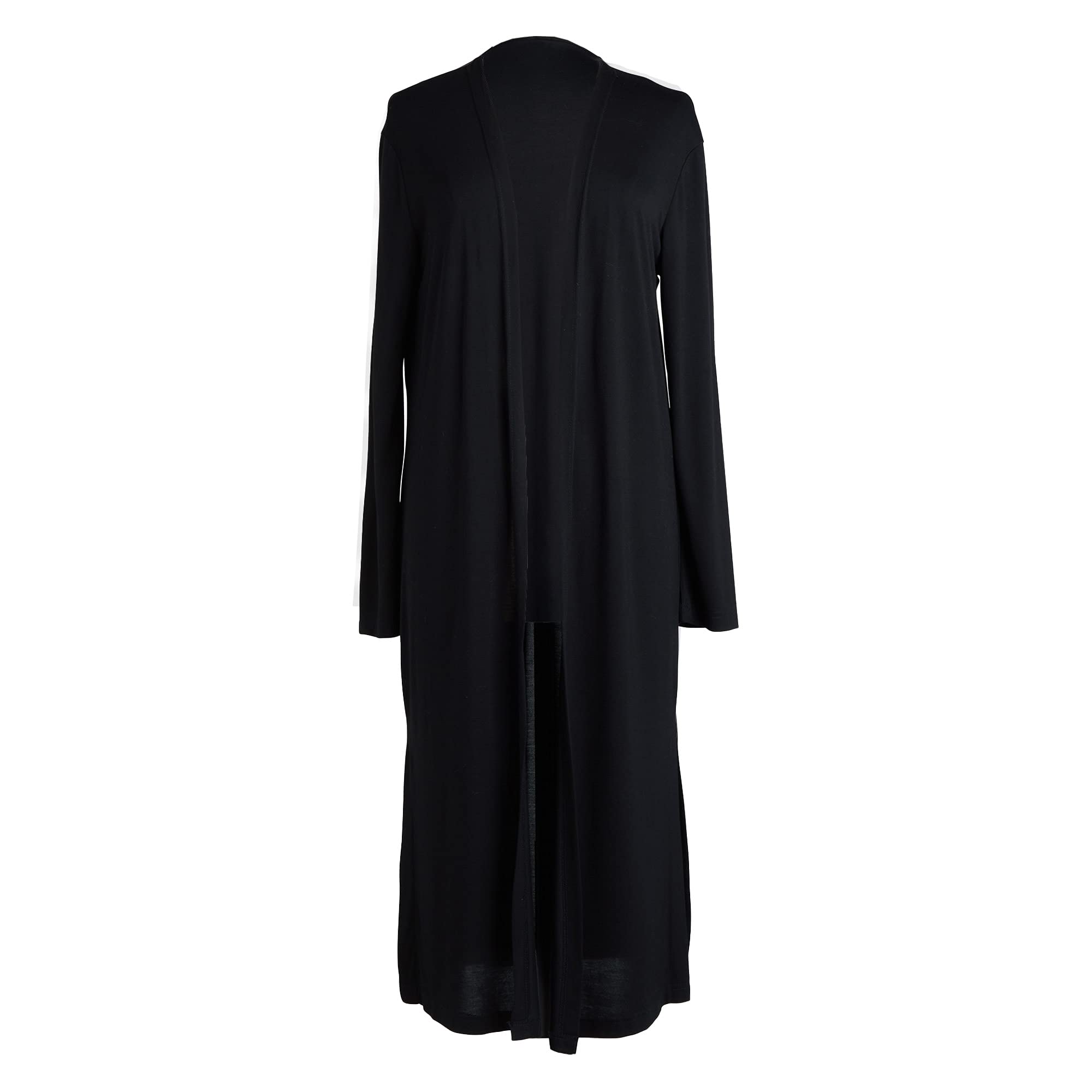 Cozy Black Bamboo & Polyester Cardigan Sweater for Women - Small/Medium Size | Perfect for Lounge Wear, Casual Outfits & Home Relaxation