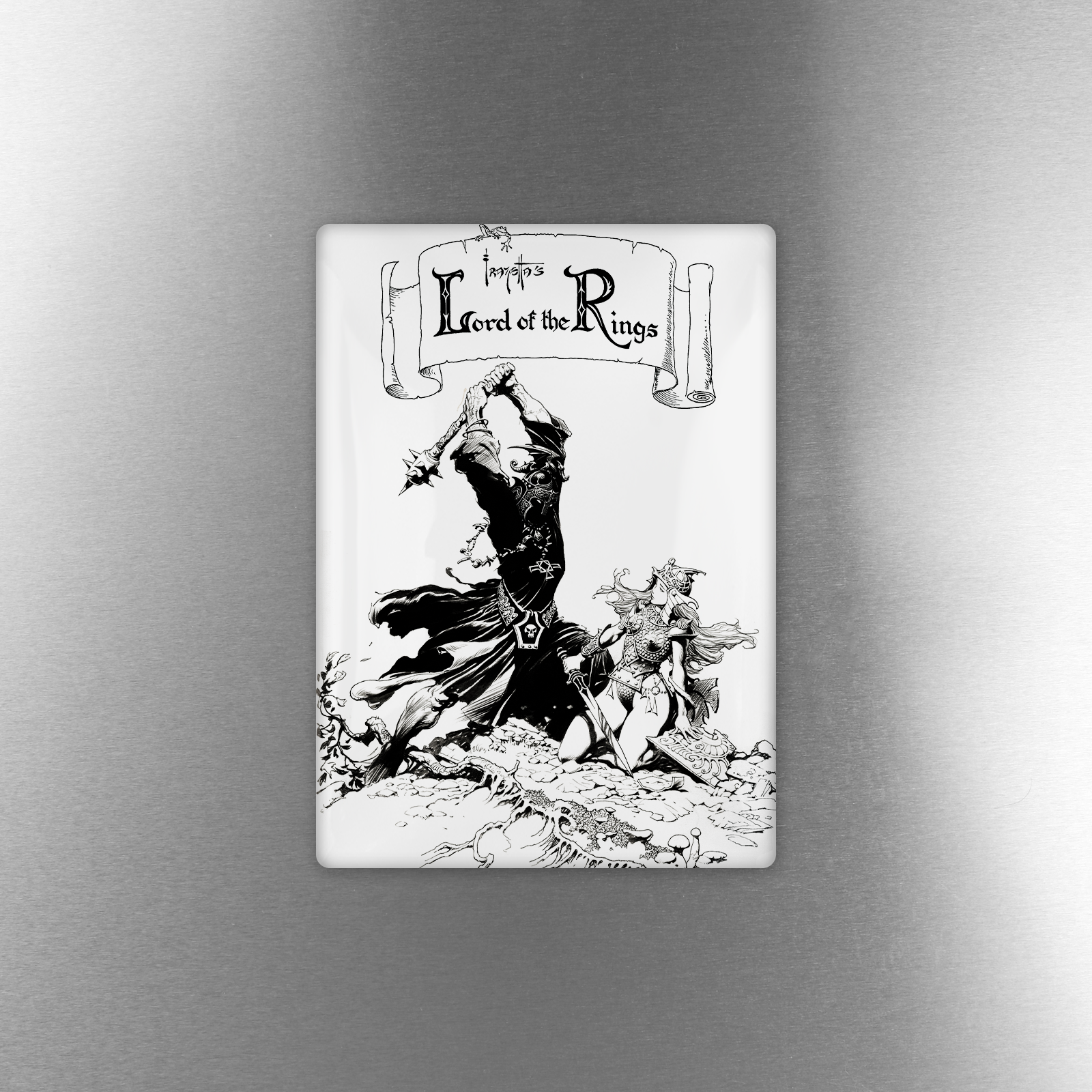 Witch King Acrylic Magnet - Lord of The Rings Collectible Refrigerator Decoration - Perfect for LOTR Fans, Home Decor, Office & Gift Giving