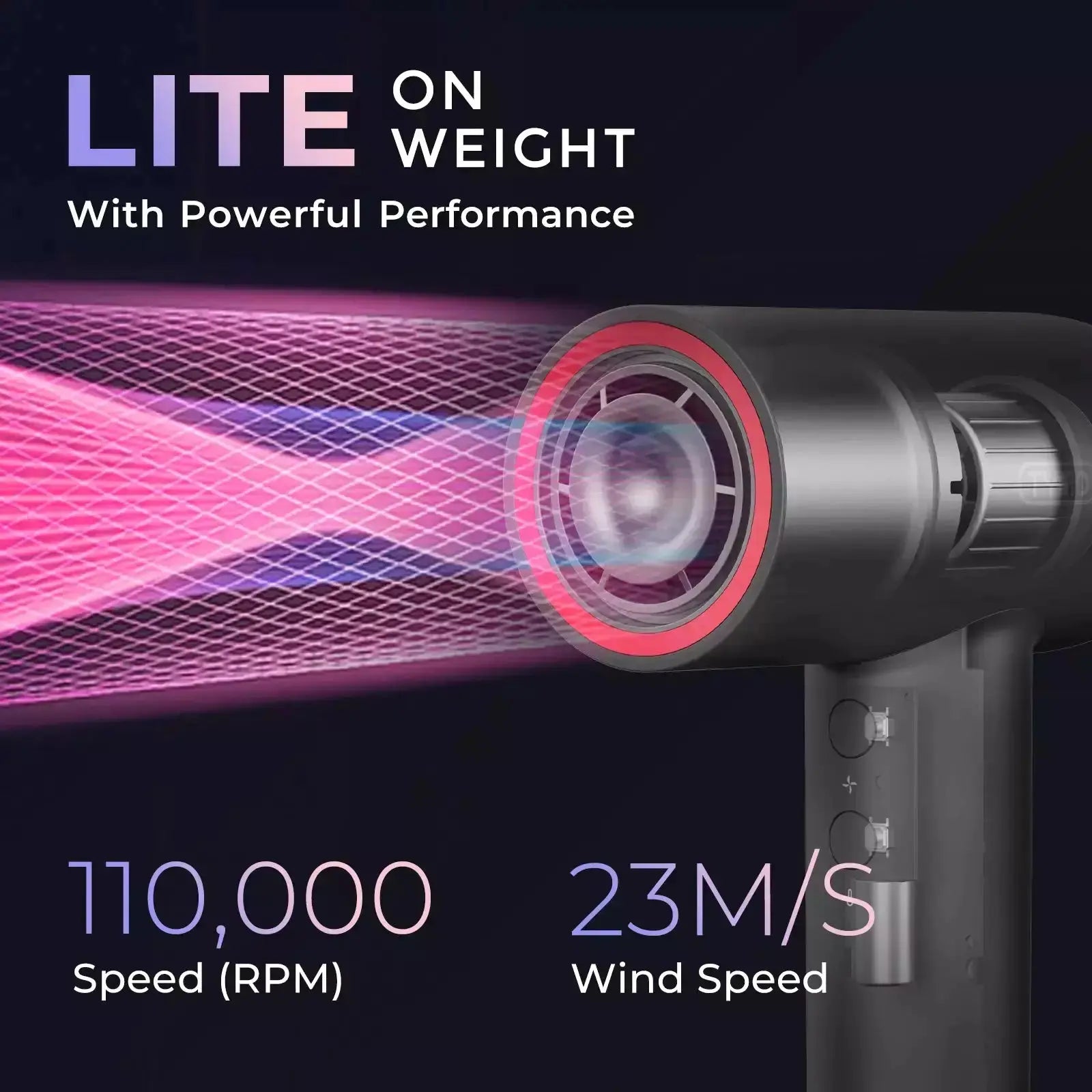 TYMO AIRHYPE LITE Hair Straightener Brush - Professional Ionic Ceramic Flat Iron for Frizz-Free, Shiny Hair - Perfect for Home, Travel & Salon Use