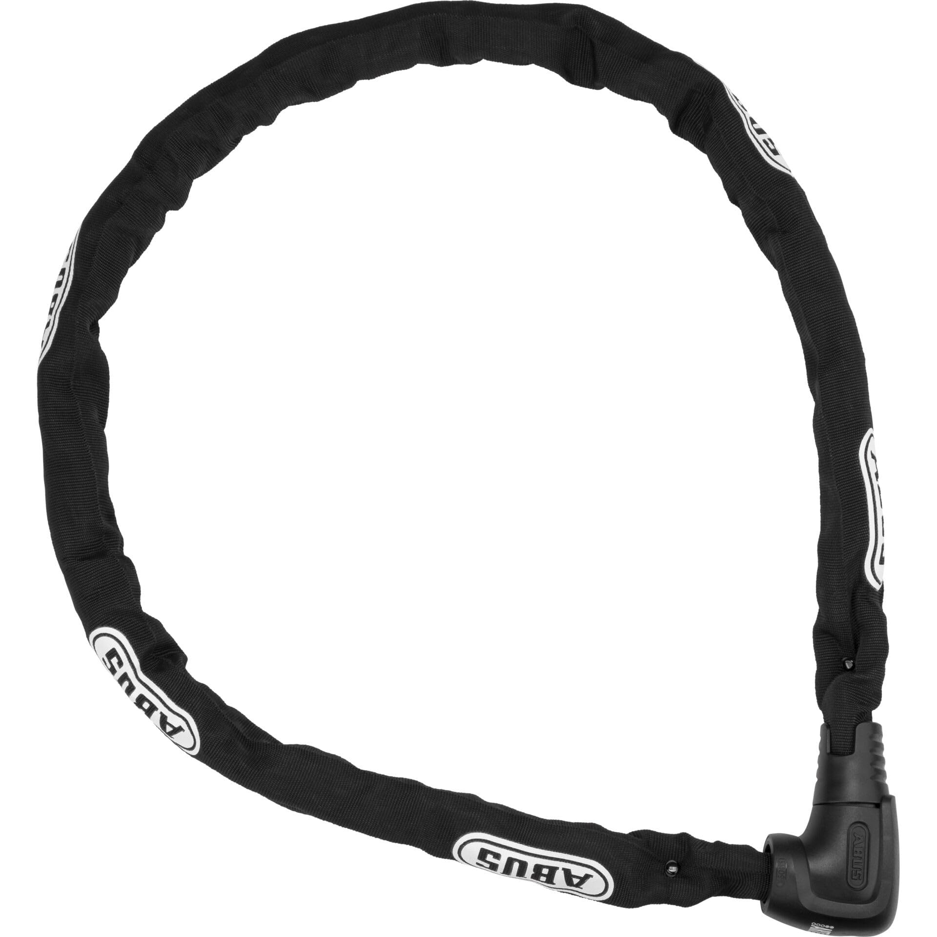ABUS Steel-O-Chain 9809K Heavy Duty Bike Chain Lock - 12mm Thick XPlus Cylinder Anti-Theft Security (Level 12) - 140cm Black Bicycle Lock for Outdoor Cycling, Motorcycles & Scooters - Perfect for Urban Commuting & Parking Security