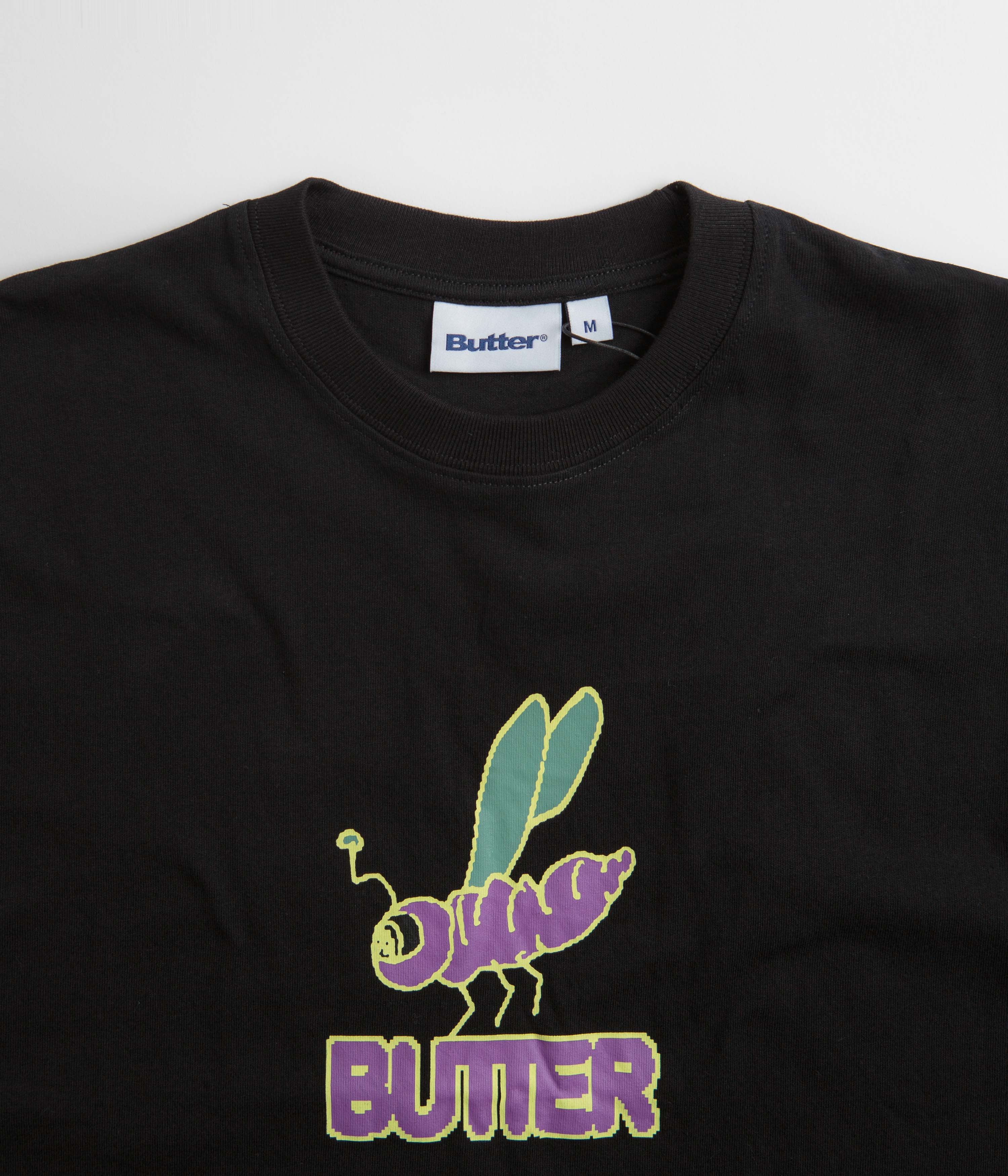 Butter Goods Dragonfly Graphic T-Shirt for Men & Women - Black Casual Tee for Streetwear & Everyday Outfits