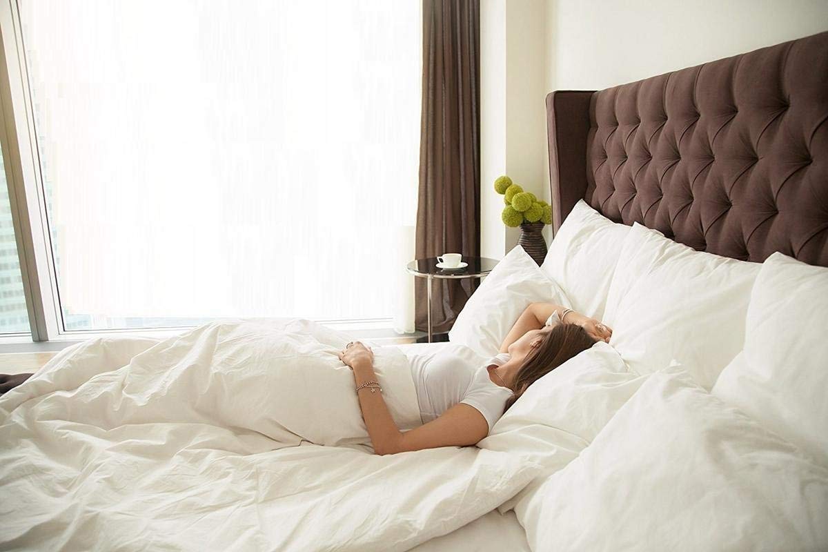 Premium 600 Thread Count 100% Long Staple Cotton Sheet Set - 4 Piece Twin XL Bedding - Ultra Soft, Deep Pocket (Fits 14