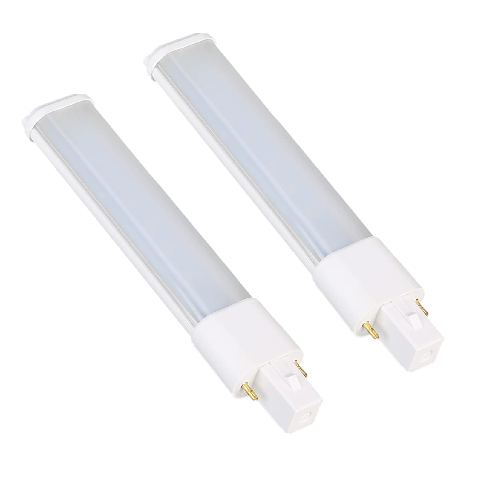SATZOL 2 Pack 5W G23 LED Bulbs - Daylight White 500LM, 2-Pin U-Shaped PL CFL Replacement (5.3