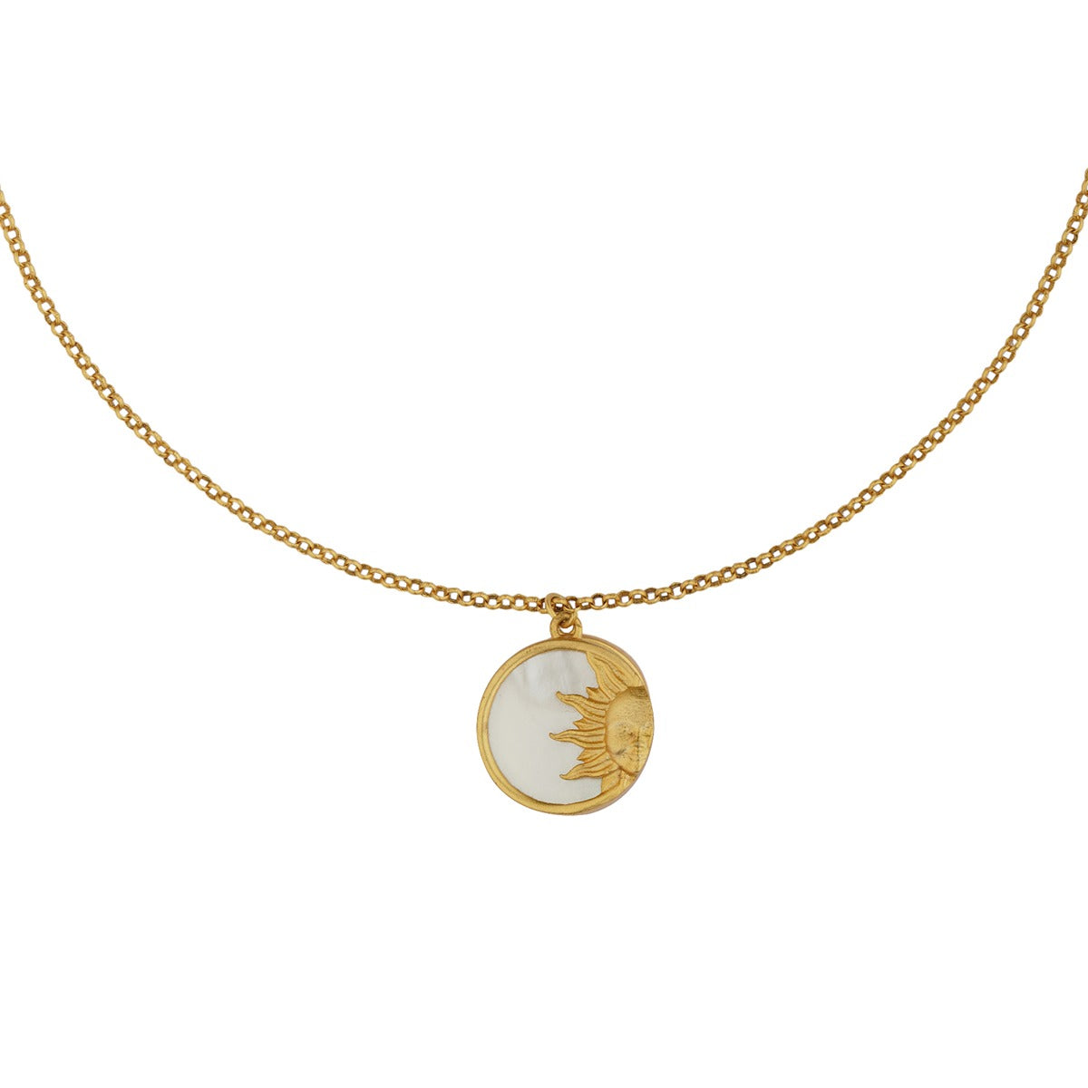 Magic of the Sun Pendant Necklace and Stud Earrings Set - Solar Energy Jewelry for Women - Perfect for Everyday Wear, Parties & Special Occasions