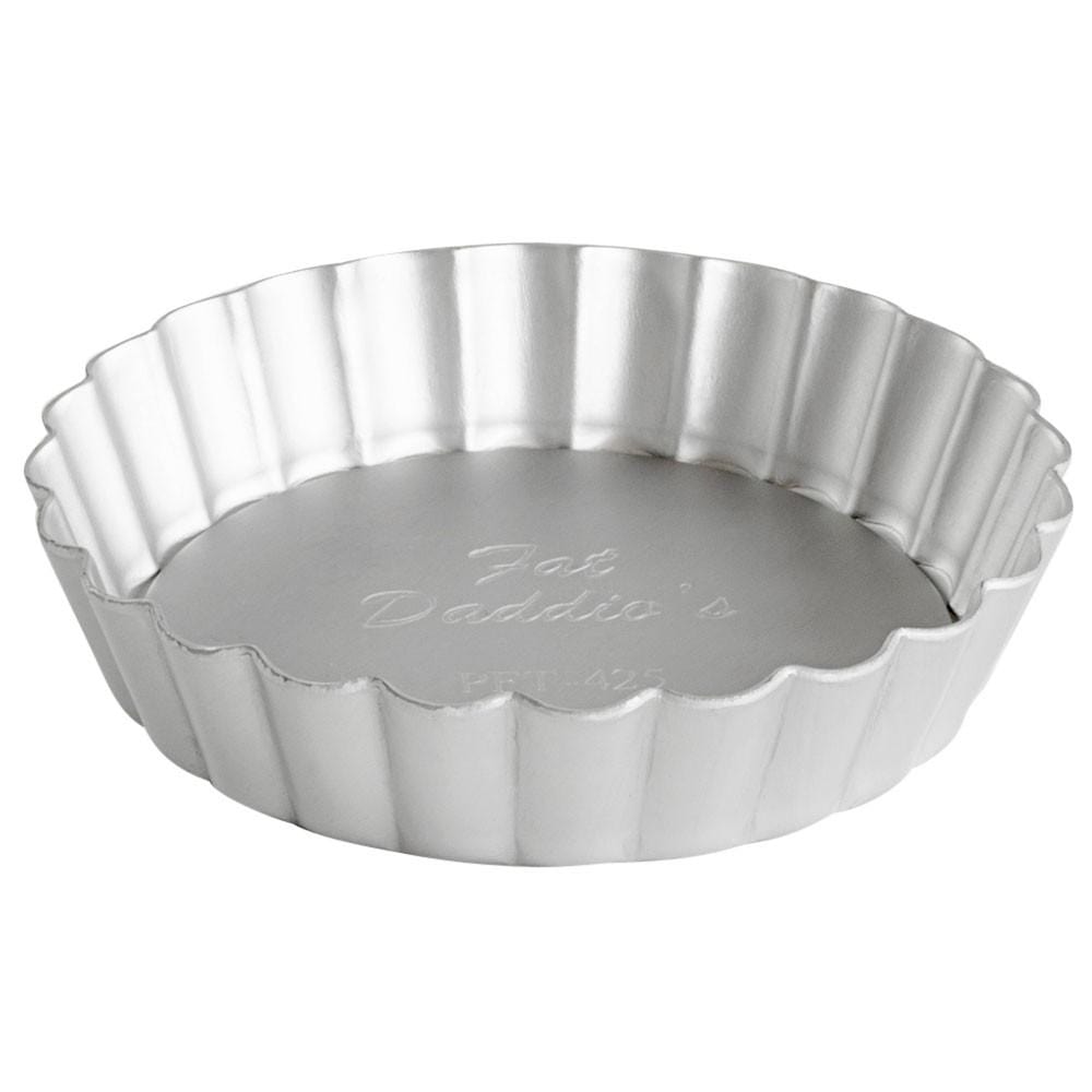 Fat Daddio's Fluted Tart Pan - 9 Inch Non-Stick Baking Dish for Pies, Tarts & Quiches | Perfect for Home Bakers & Professional Chefs | Great for Holidays, Dinner Parties & Dessert Making