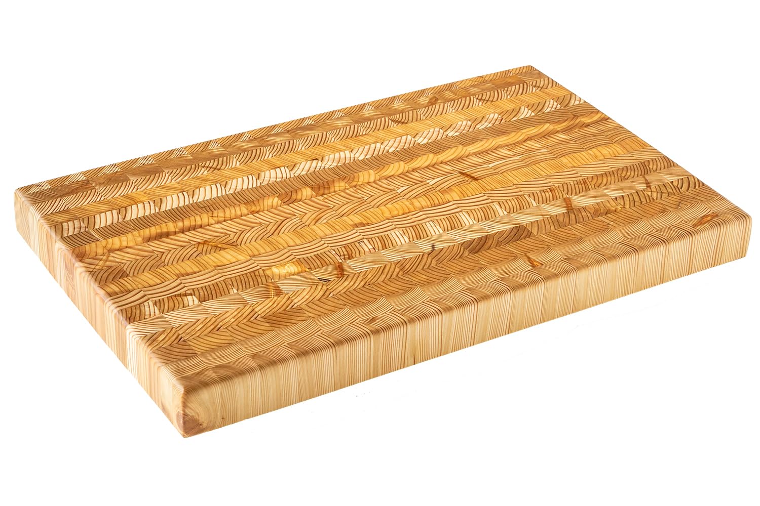 Premium Larch Wood End Grain Cutting Board - 21.6