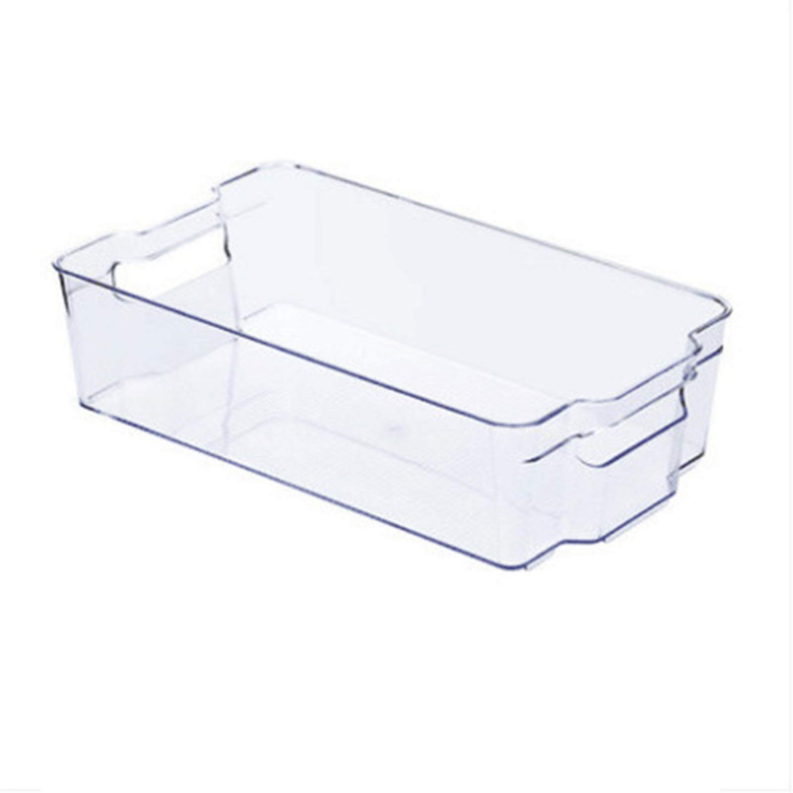 VALINK Stackable Refrigerator Organizer Bins with Handles - Space Saving Fridge Storage Box for Freezer, Fruits, Yogurt & Snacks (1-Pack) - Perfect for Kitchen Organization & Meal Prep