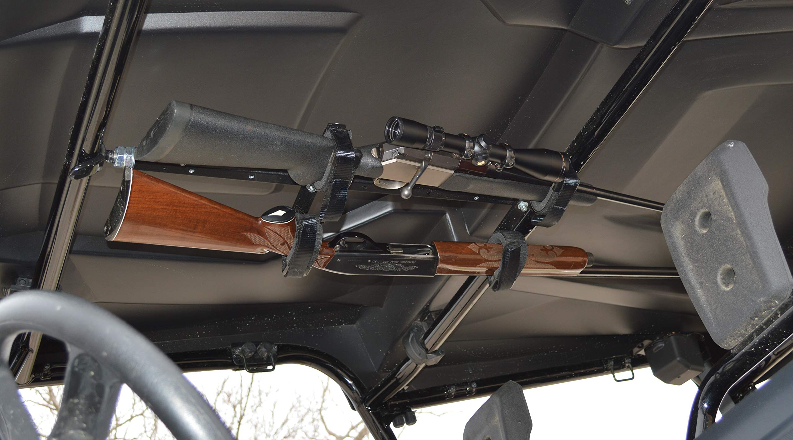 UTV Gun Rack for Honda Pioneer 700 (2 Seat) - Overhead ATV Rifle Holder Fits 23
