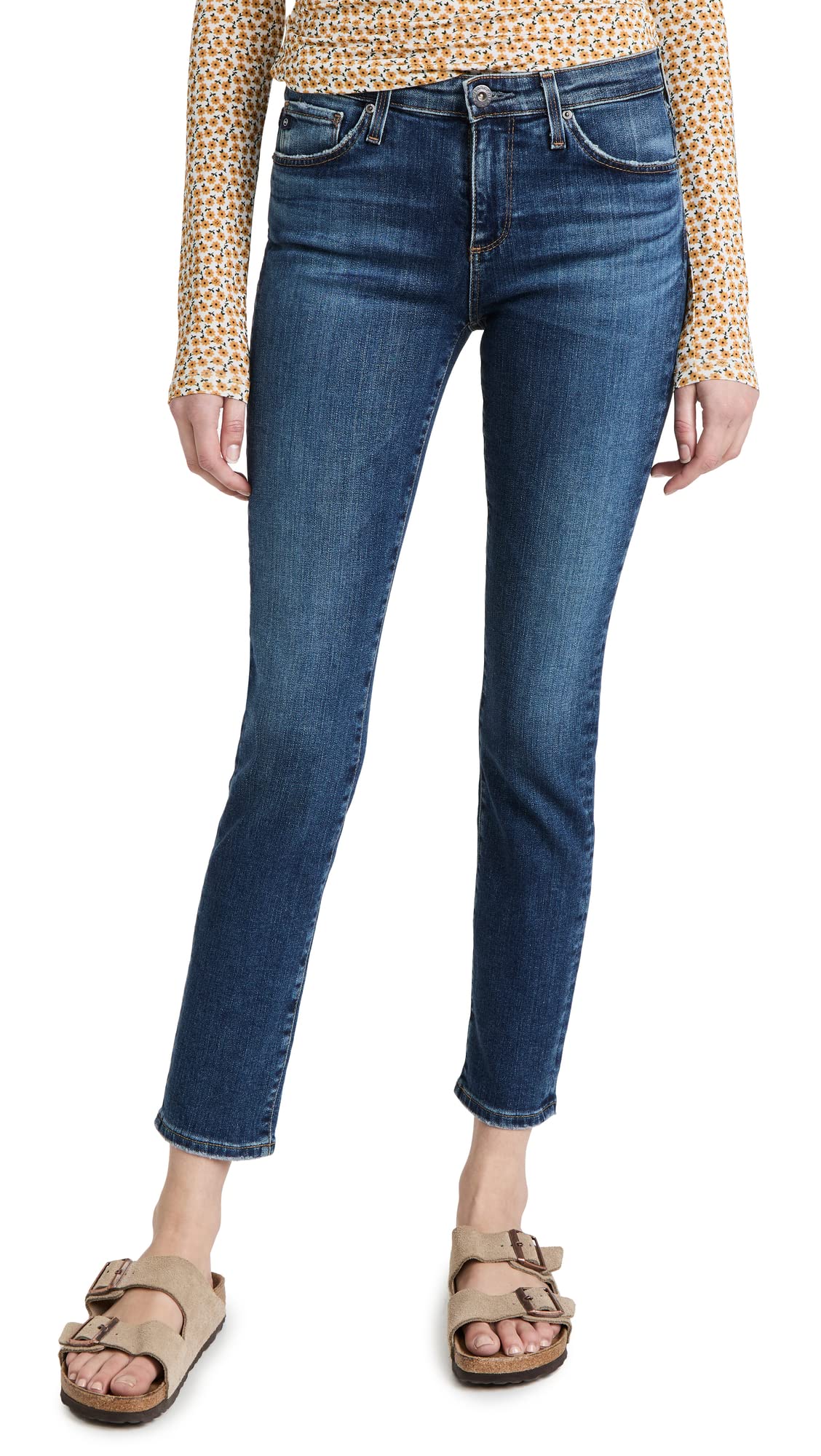 Women's Prima Mid Rise Cigarette Ankle Jeans - Slim Fit Stretch Denim Pants for Casual & Work Wear | Perfect for Office, Date Night & Everyday Outfits