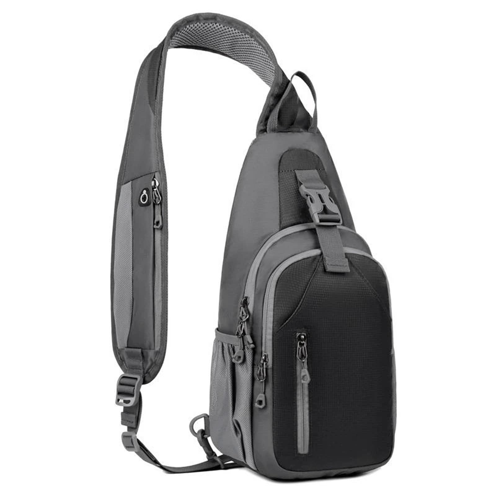 Multipurpose Crossbody Sling Backpack for Men & Women - Travel, Hiking, Running & Daily Use with Earphone Hole | Durable Chest Shoulder Bag for Outdoor & Commuting