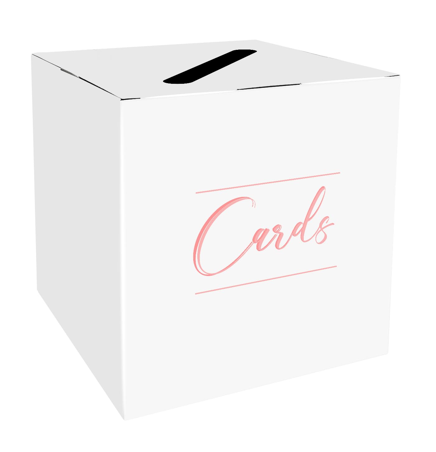 Pink Wedding Card Box Holder for Party, Baby Shower & Birthday Gifts