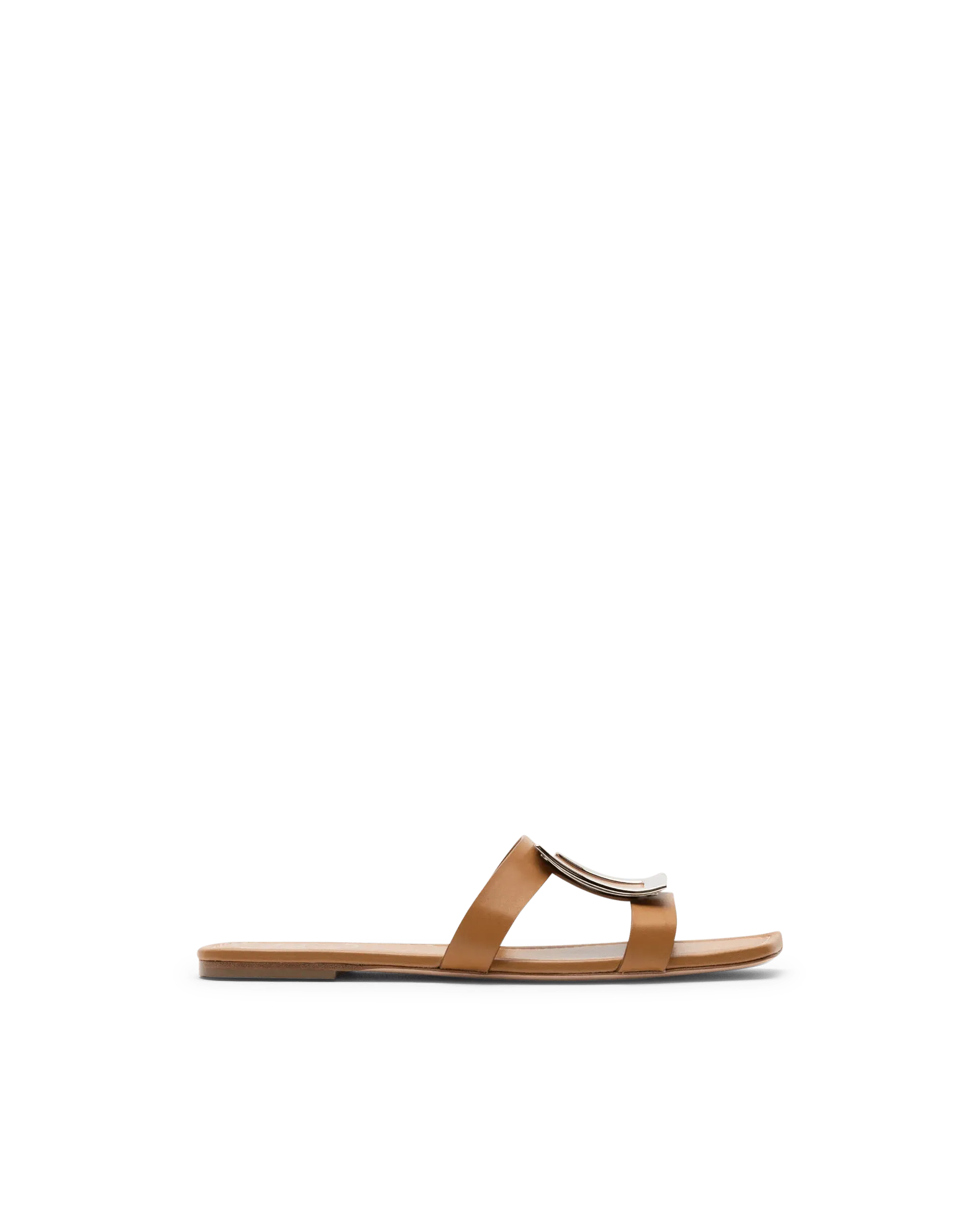 Bikiviv Women's Metal Buckle Mules - Comfortable Slide On Sandals for Summer, Beach, and Casual Wear - Fashionable Open Toe Shoes with Adjustable Strap for Walking, Travel, and Everyday Outfits