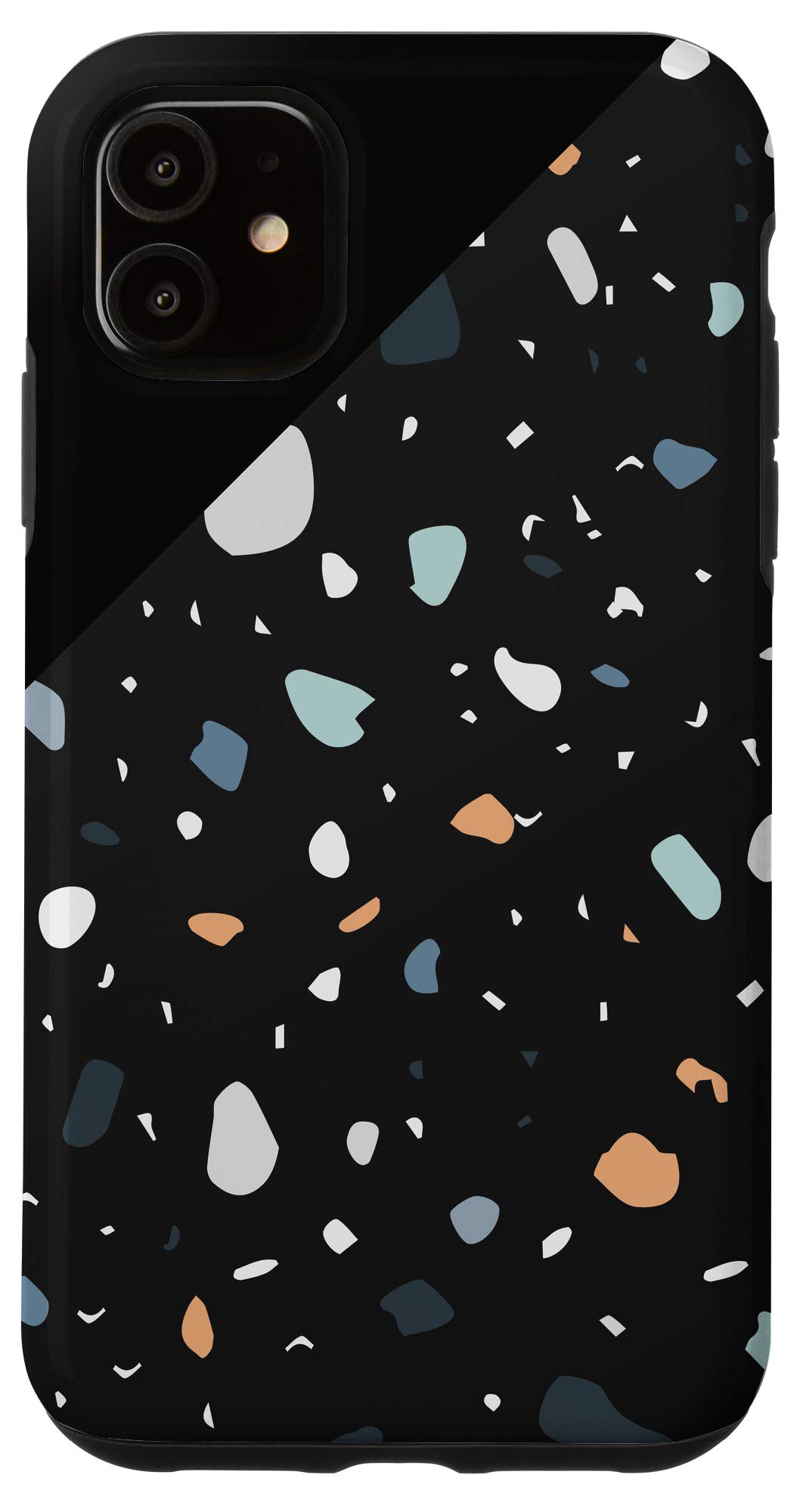 iPhone 11 Case - Terrazzo Abstract Earth Tone Design, Slim Protective Cover with Shock Absorption | Perfect for Daily Use, Travel & Outdoor Activities