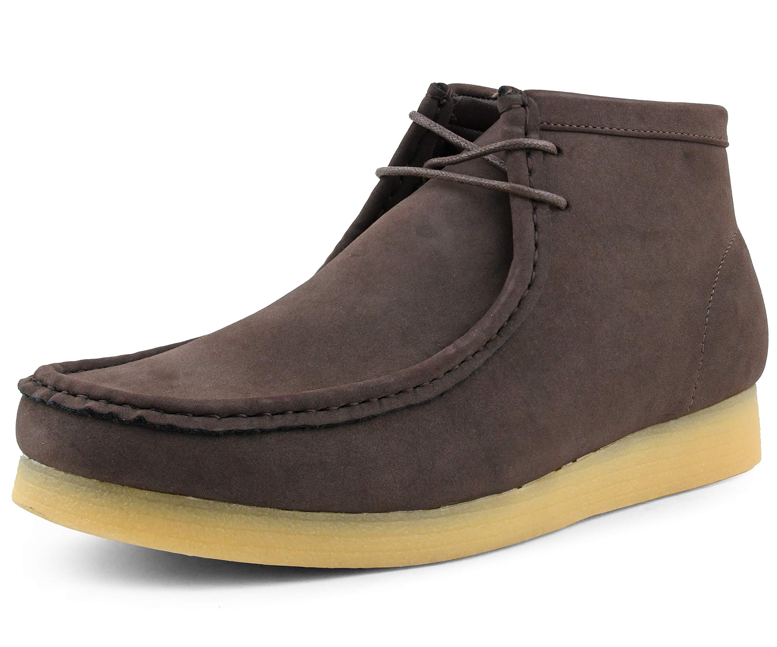 **Amali Jason2 Men's Chukka Boots - High-Top Casual Suede Desert Boots with Crepe Rubber Sole | Lace-Up Design for Everyday Wear & Outdoor Adventures**