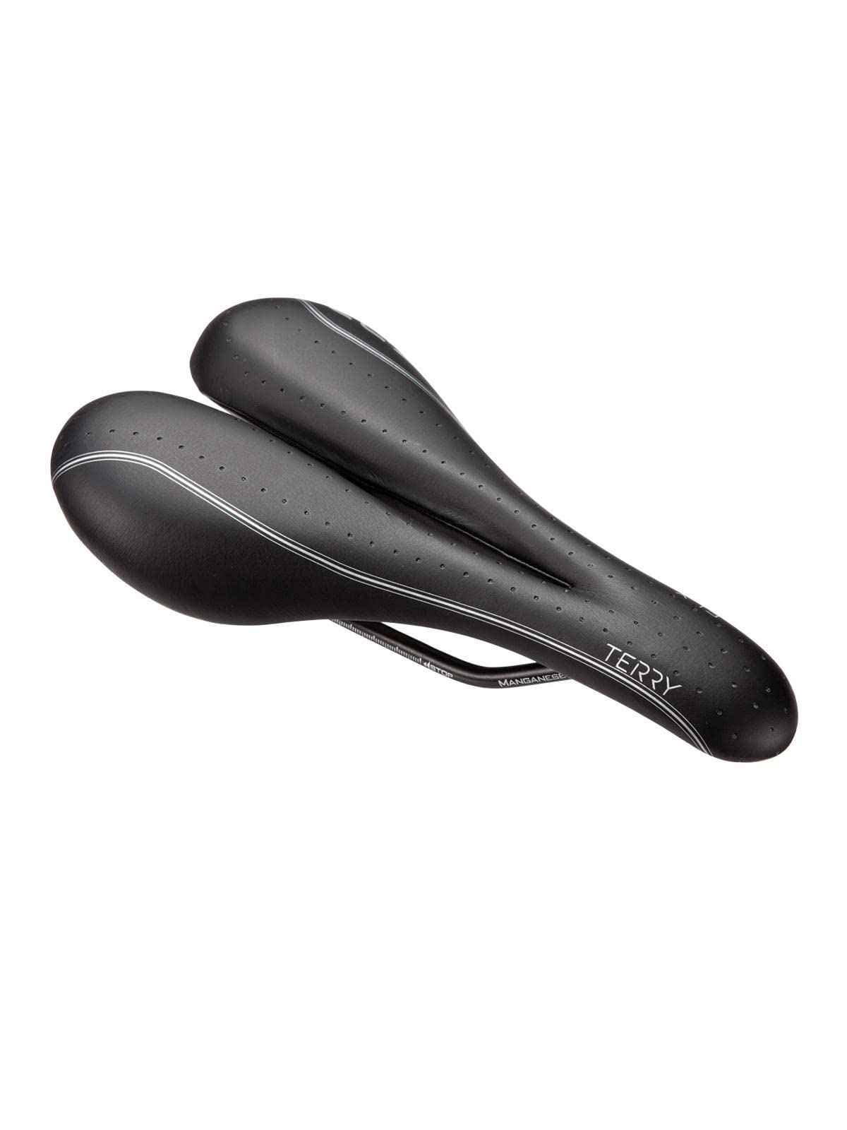FLX Terry Bike Saddle for Women - Comfortable Gel Bicycle Seat with Black Leather Cover - Perfect for Road Bikes, Mountain Bikes & Commuting - Flexible & Shock-Absorbing Design for Long Rides
