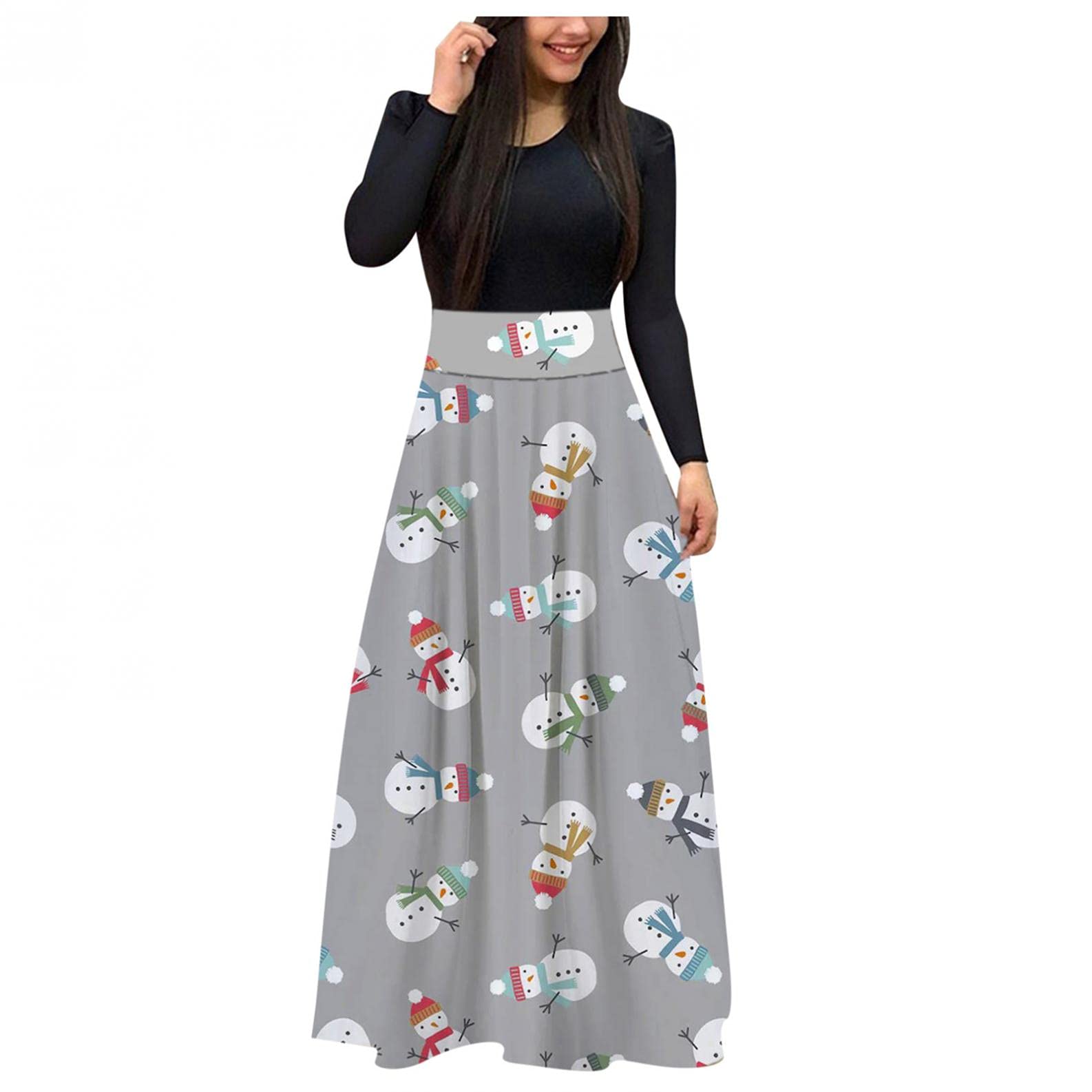 ORT Women's Sexy Slimming Bodycon Christmas Dress - Solid Color Long Sleeve Fall Dress for Holiday Parties & Special Occasions