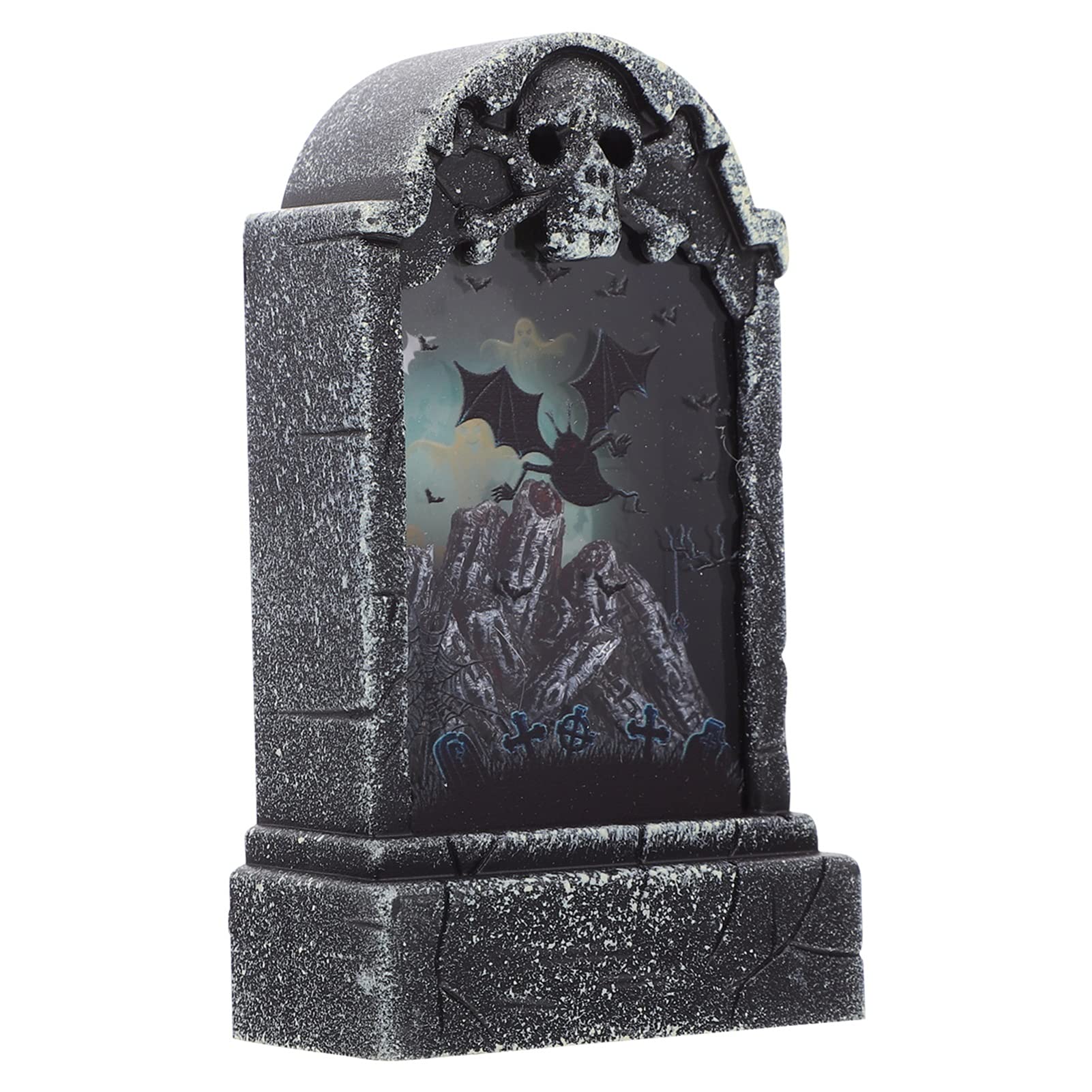 IMIKEYA Halloween LED Light Up Gravestone - Spooky Tombstone Decor for Home, Bar, KTV, Yard & Outdoor Halloween Party Decorations | Perfect for Haunted House, Themed Events & Trick-or-Treat Displays