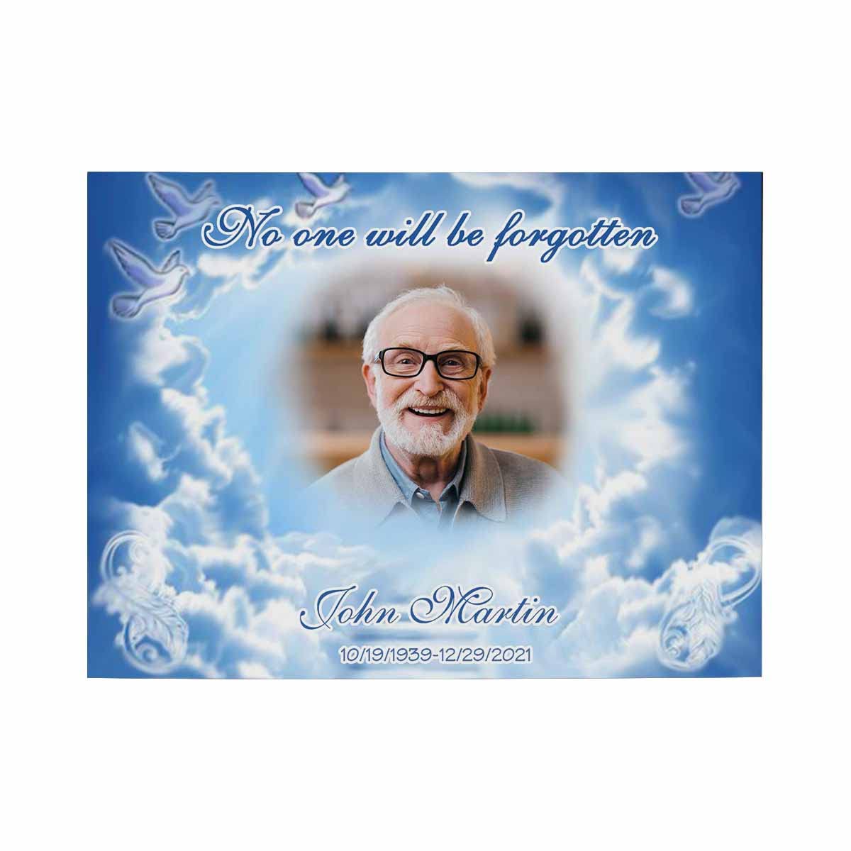 MyPupSocks Custom Photo Frame - Personalized Memorial Gift for Loved Ones (8x6 Inch) - Perfect for Home & Office Decor