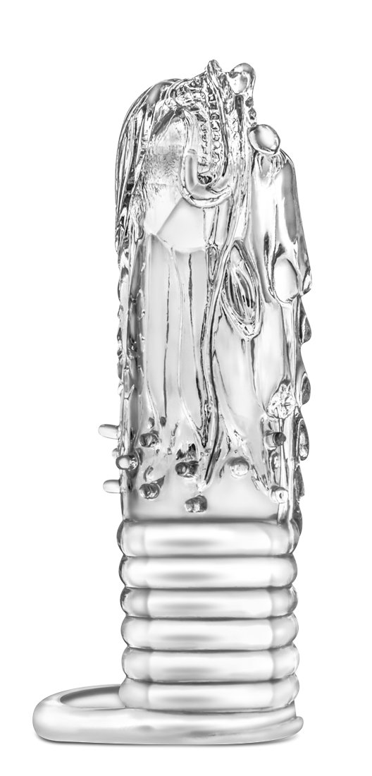 **Dragon Penis Extender Cock Sleeve for Men - Delay Ejaculation & Enhance Pleasure - Clear Male Sex Toy for Couples & Solo Play - Perfect for Extended Intimacy & Sensual Exploration**