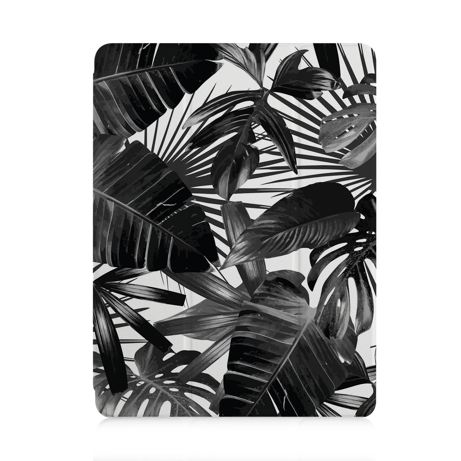 Premium iPad Trifold Case with Elegant Black Floral Design - Slim Protective Cover for iPad Air/Pro, Perfect for Work, Travel & Daily Use