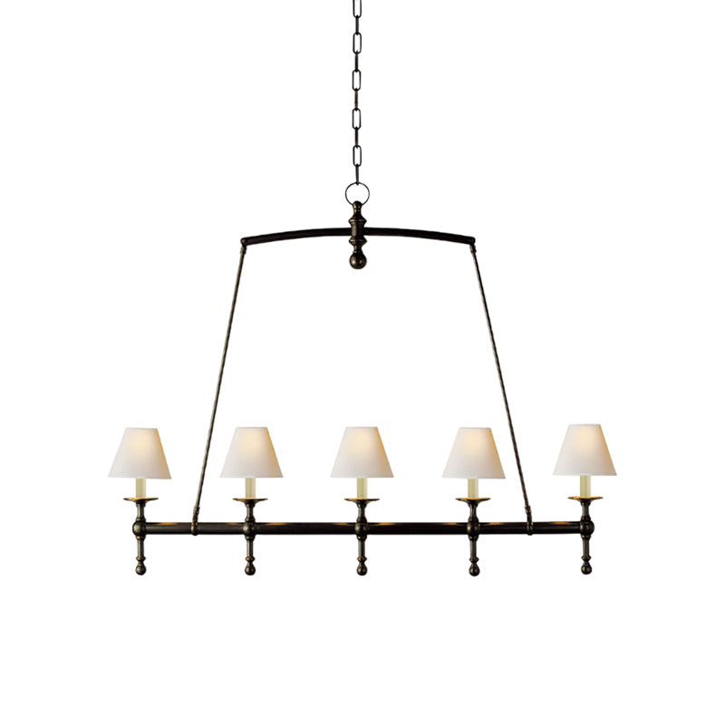 Etoile Linear Chandelier - Modern Crystal Ceiling Light Fixture for Dining Room, Living Room & Bedroom | Elegant LED Lighting for Home Decor