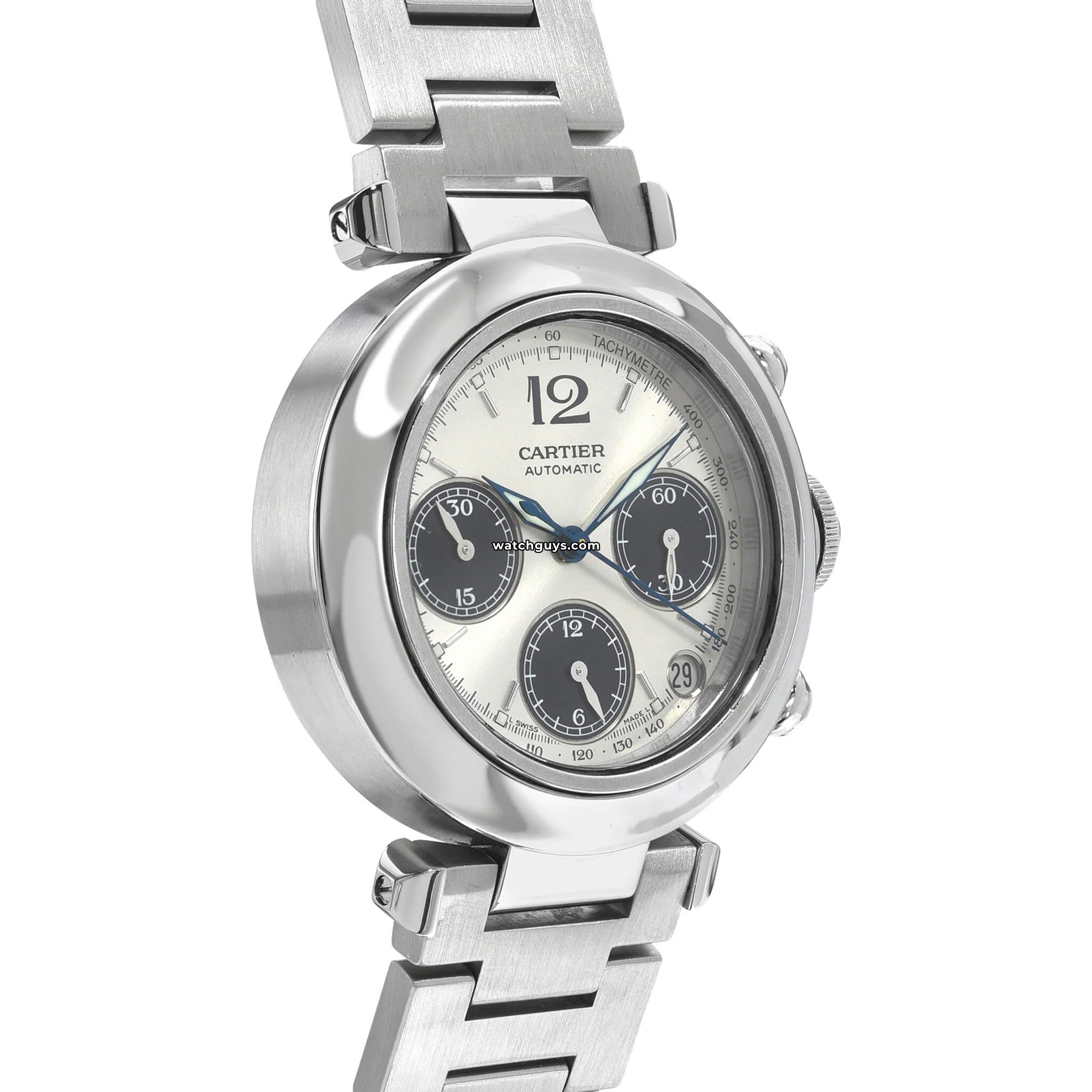 Cartier Pasha Chronograph Men's Watch W31048M7 - Luxury Automatic Timepiece for Business & Formal Occasions