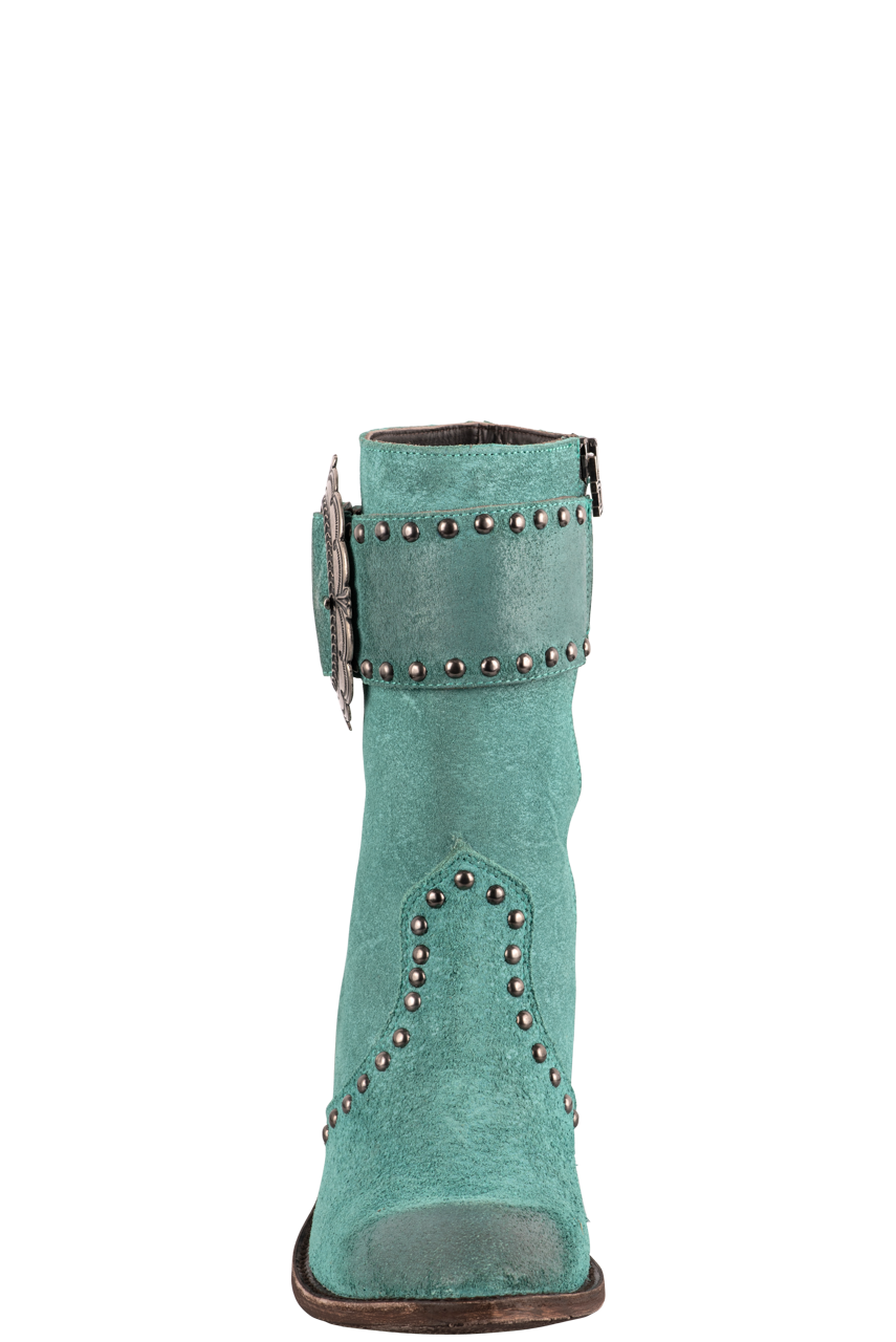 Double D Ranch by Old Gringo Women's Leather Segovia Boots - Turquoise Western Cowgirl Boots for Riding, Dancing & Country Fashion