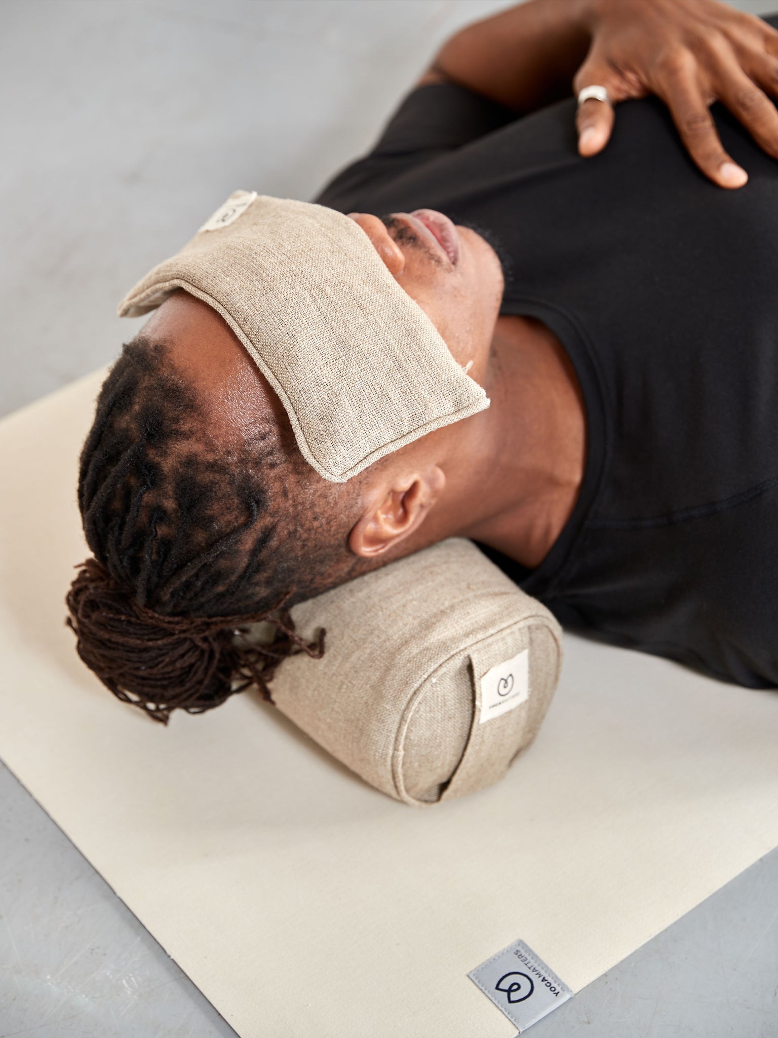 Organic Hemp Eye Pillow for Relaxation & Sleep - Natural, Soft, Box of 10 - Perfect for Yoga, Meditation & Stress Relief
