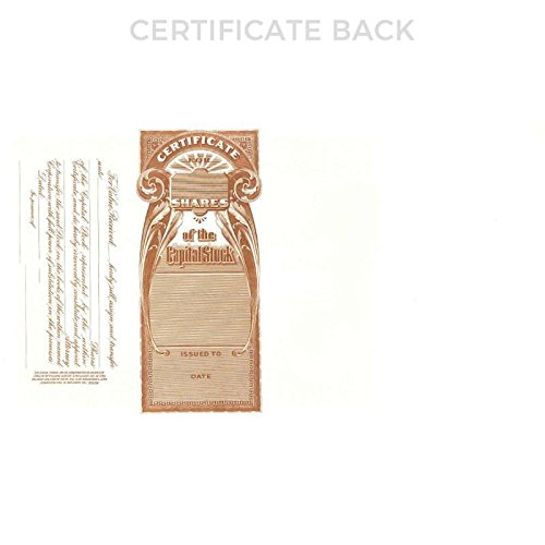 132 Corporate Stock Certificate Forms - Pack of 100 | Professional Business Document Templates for LLCs, Corporations & Shareholders