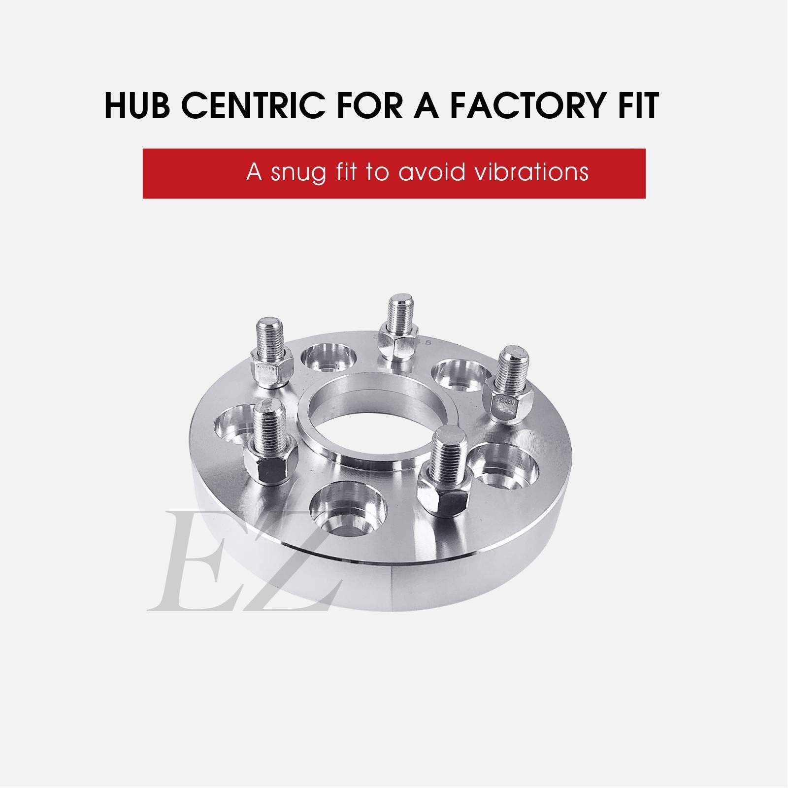 EZAccessory 4-Piece Hub Centric Wheel Adapters Spacers 5x4.75 to 5x4.75 (5x120.7 to 5x120.7) for Chevy Corvette 1990-2019 - 2