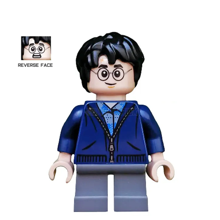LEGO Harry Potter Minifigure - Dark Blue Zip Up Boy (2018) | Collectible Toy for Kids & Adults | Perfect for Play, Display & Harry Potter Themed Parties