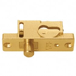 CRL 777EC European Floor Lock for Sliding Glass Doors - Heavy Duty Standard Door Rail Lock for Home & Commercial Use - Secure Patio, Balcony, and Office Entryways