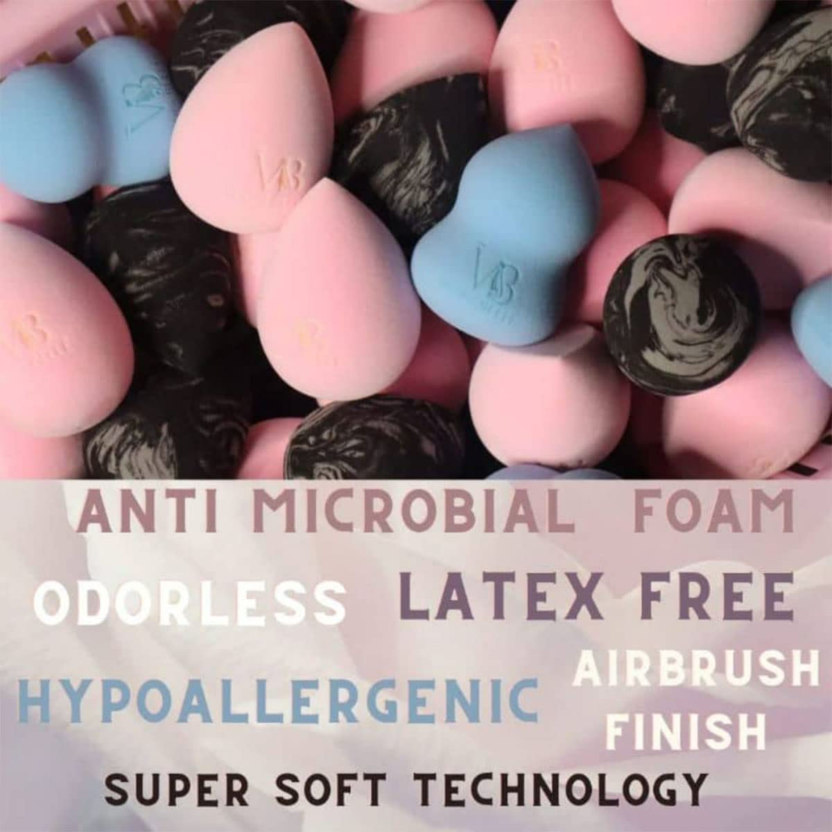 Super Soft Beauty Blender Sponge for Flawless Face Makeup | Latex-Free, Professional Quality Foundation Blender | Perfect for Liquid, Cream & Powder Makeup Application