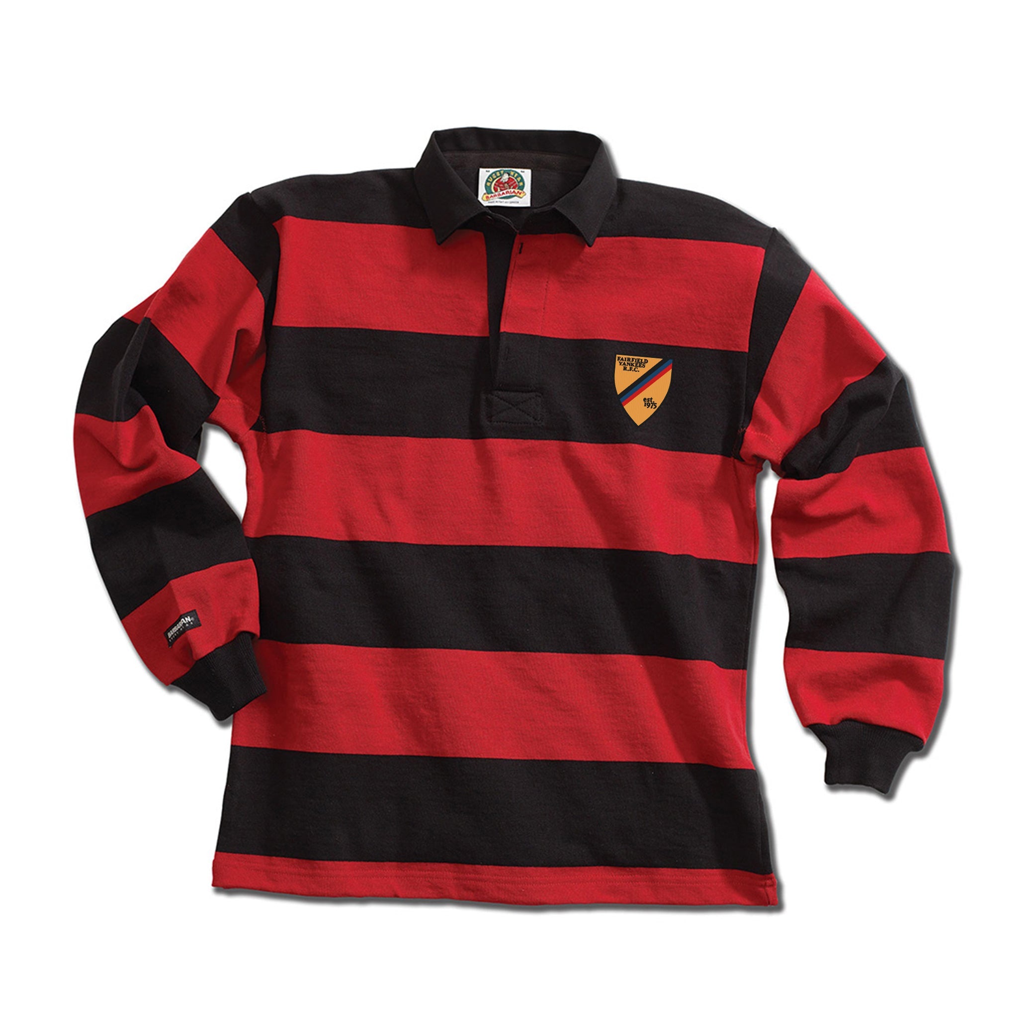 Fairfield Yankees RFC 4 Inch Stripe Rugby Jersey - Breathable Performance Shirt for Rugby Training & Match Play