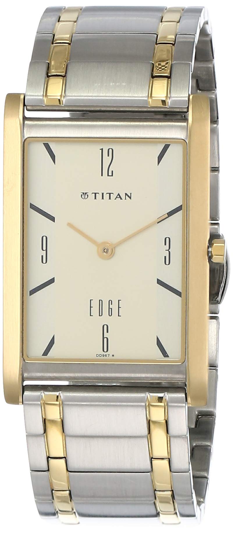 Titan Champagne Dial Stainless Steel Strap Watch for Men - Luxury Waterproof Chronograph Wristwatch | Perfect for Business, Formal Events & Everyday Wear