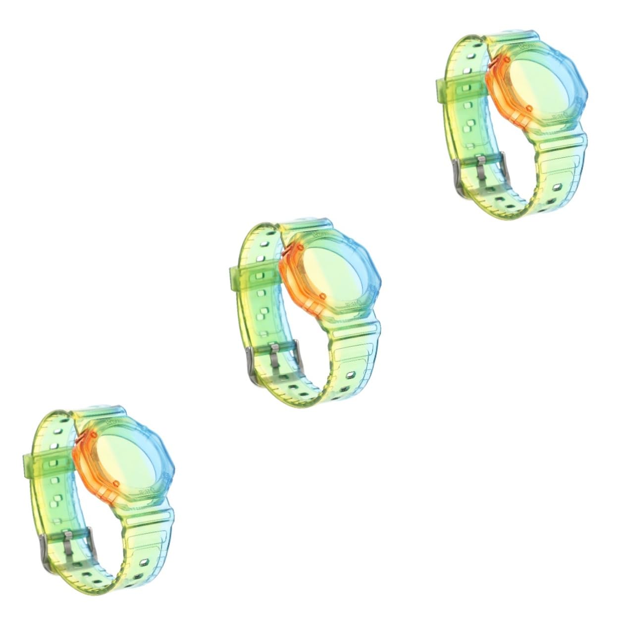 DOITOOL AirTag Wristband - Waterproof Anti-Lost Tracker Case for Apple AirTag, Compatible with Watch & Kid Bracelet, Durable Clear TPU Material (Perfect for Travel, Pets, Luggage & Key Tracking)